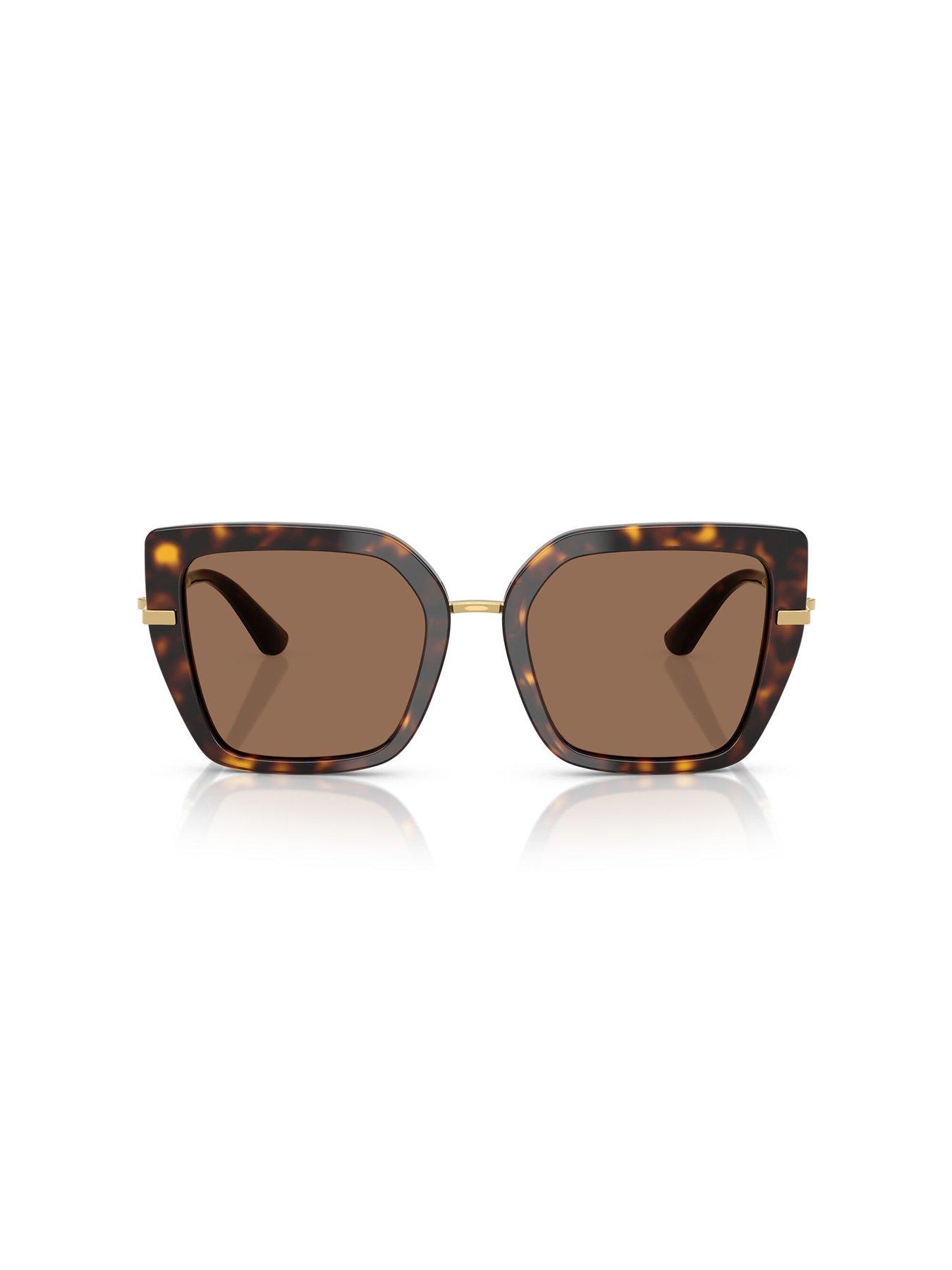  image of dolce-gabbana-butterfly-sunglasses-brown
