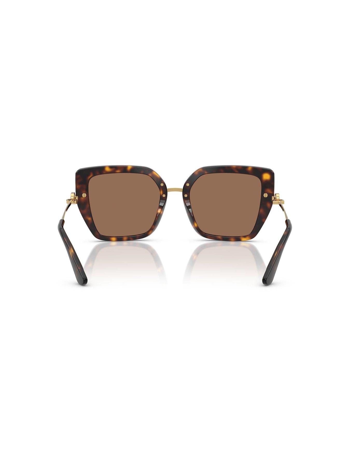  image of dolce-gabbana-butterfly-sunglasses-brown
