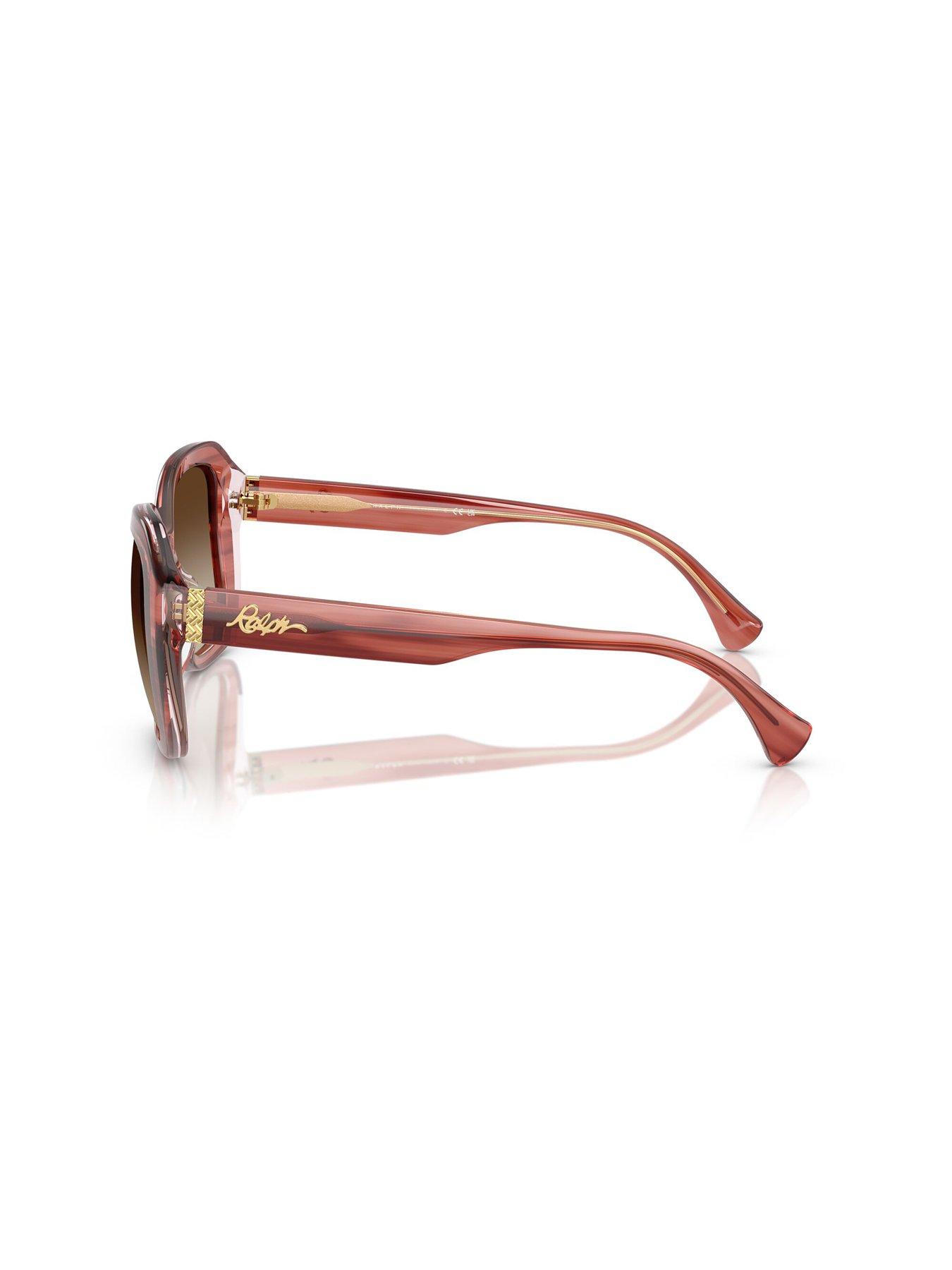  image of ralph-square-sunglasses--pink-with-gradient-lens