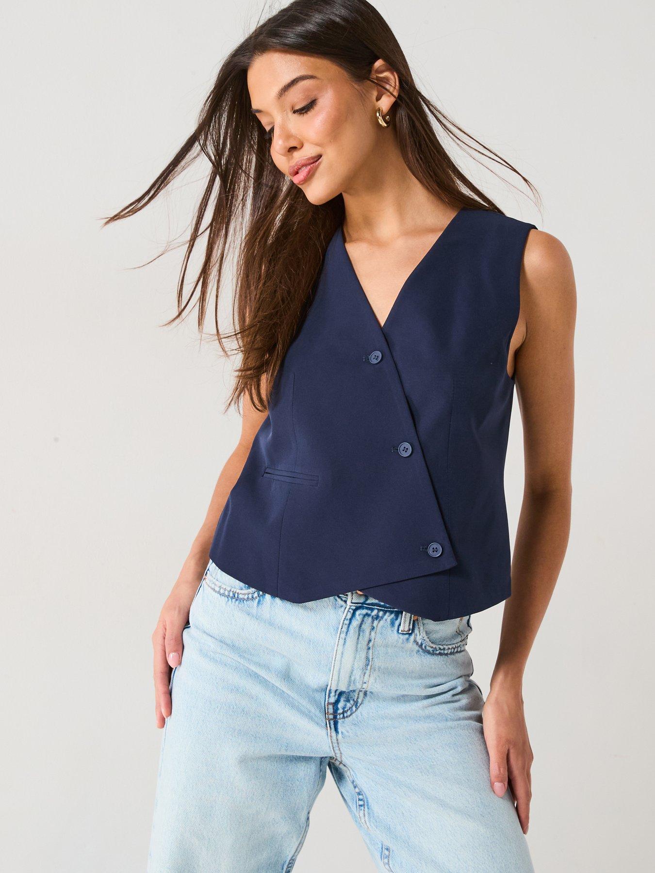 only-asymmetric-waistcoat-navy