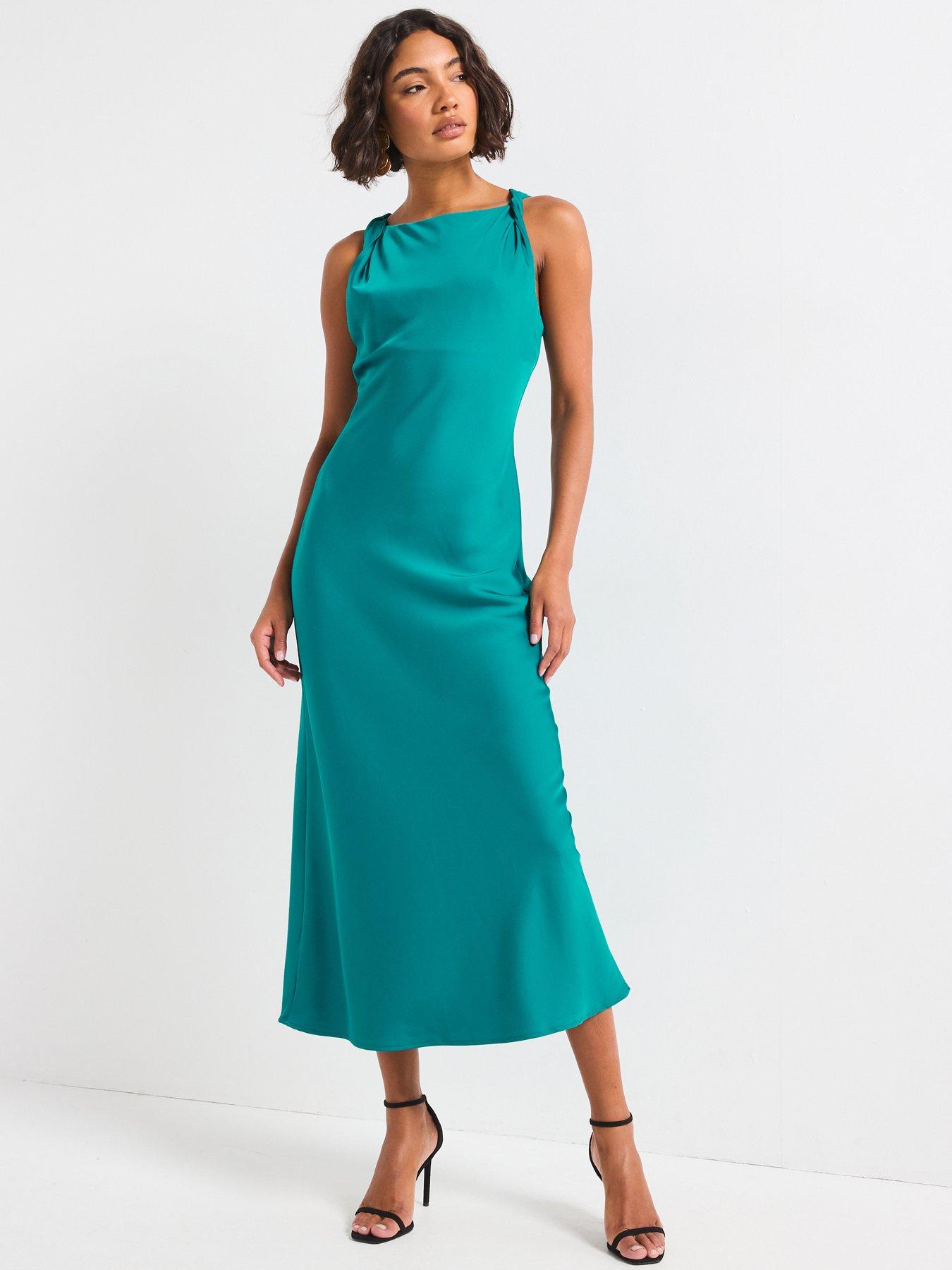 Image 1 of 5 of Rouge Midi Dress - Green