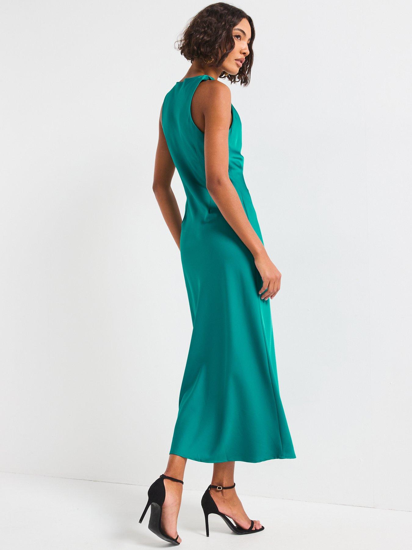 Image 2 of 5 of Rouge Midi Dress - Green