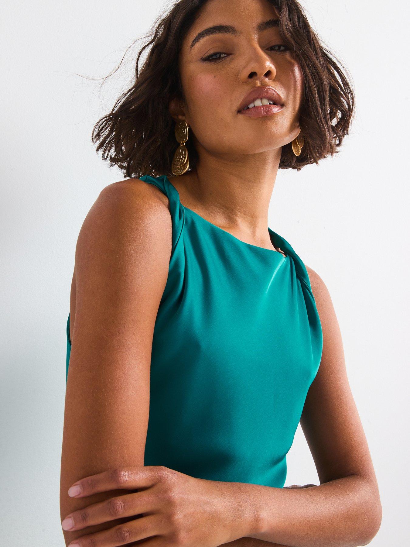 Image 4 of 5 of Rouge Midi Dress - Green