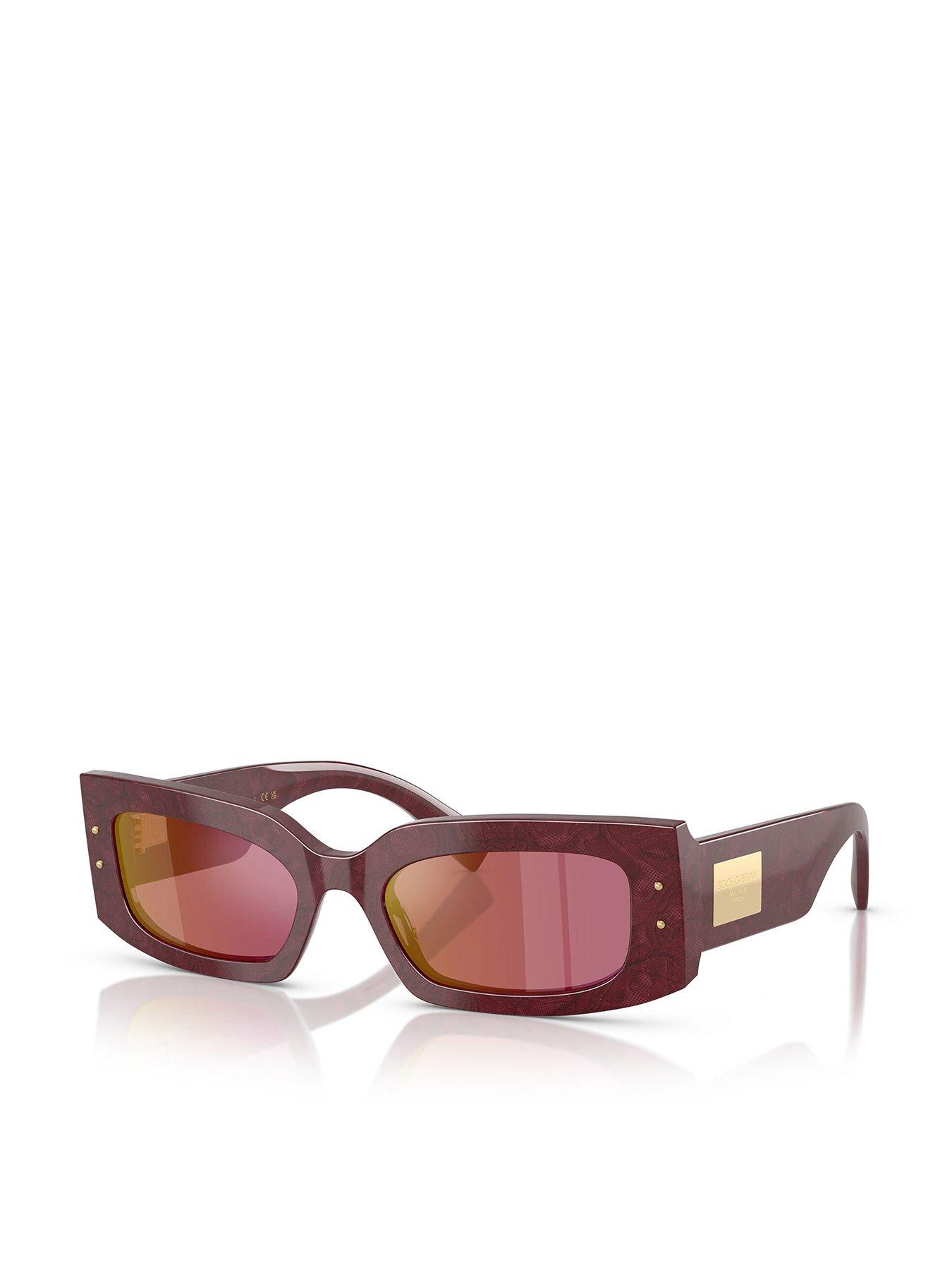 Image 1 of 4 of Dolce & Gabbana 0Dg4479 Rectangle Sunglasses - Brown