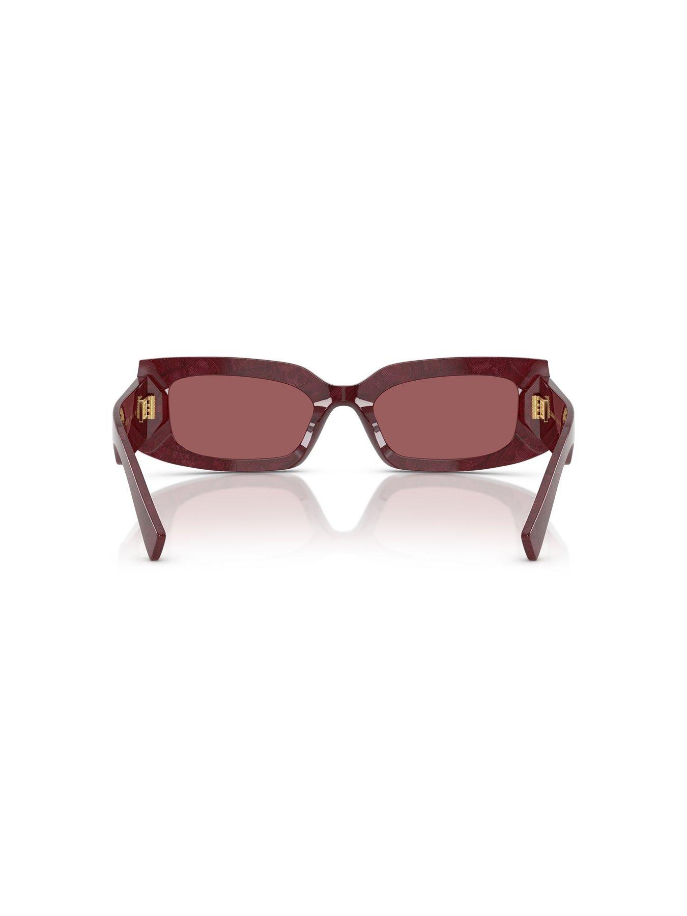 Image 4 of 4 of Dolce & Gabbana 0Dg4479 Rectangle Sunglasses - Brown