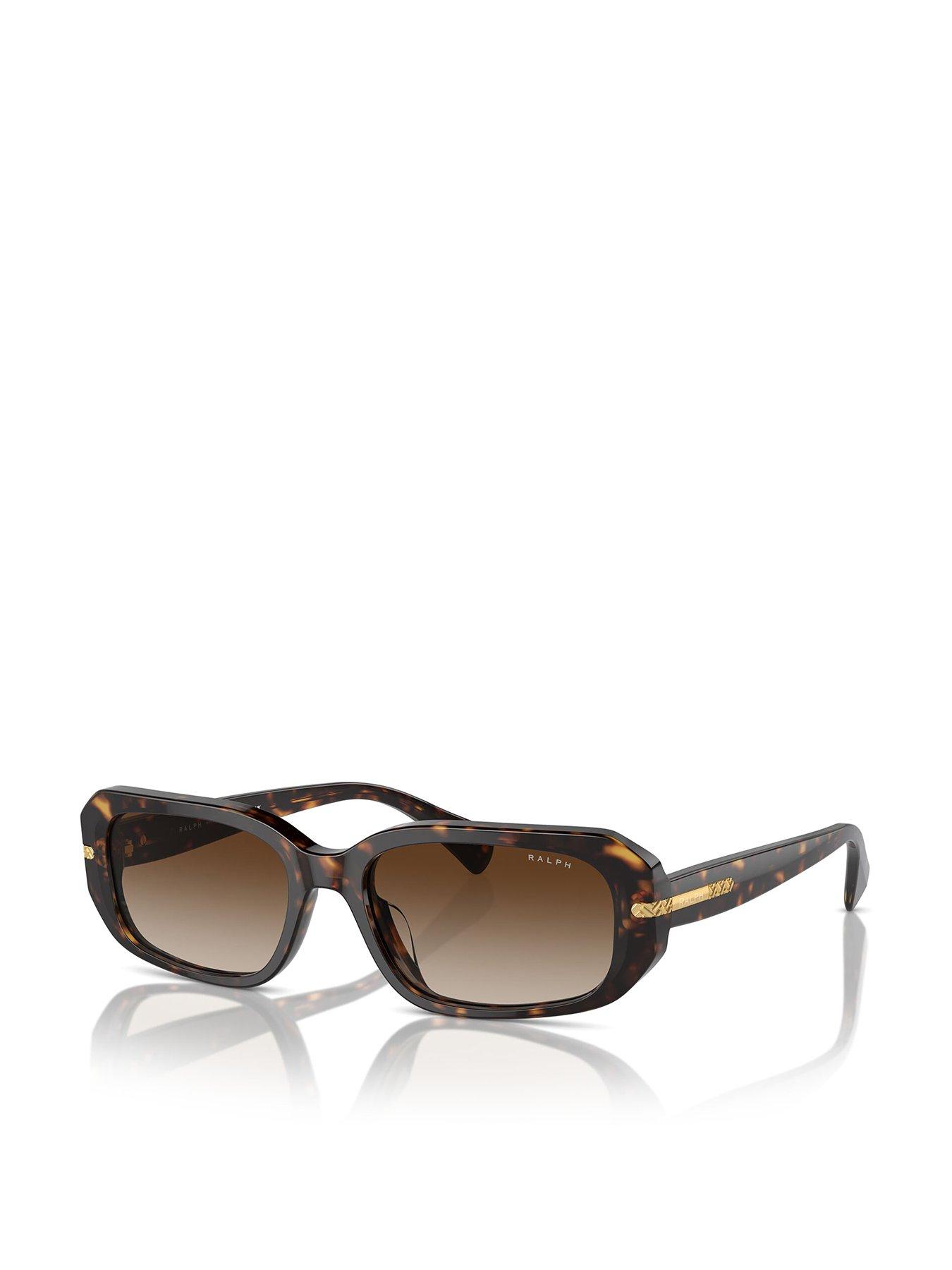 Image 1 of 4 of Ralph Oval Sunglasses - Brown