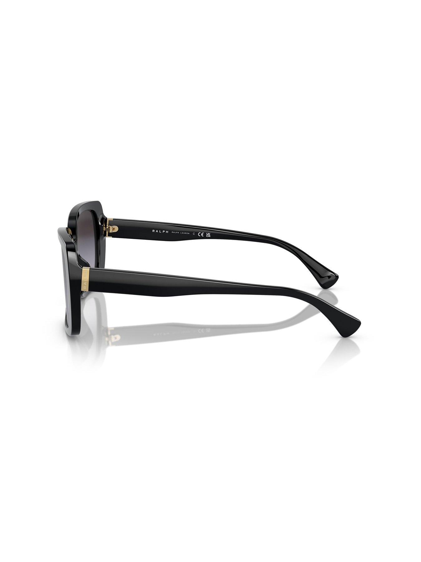  image of ralph-0ra5298u-rectangle-sunglasses-black
