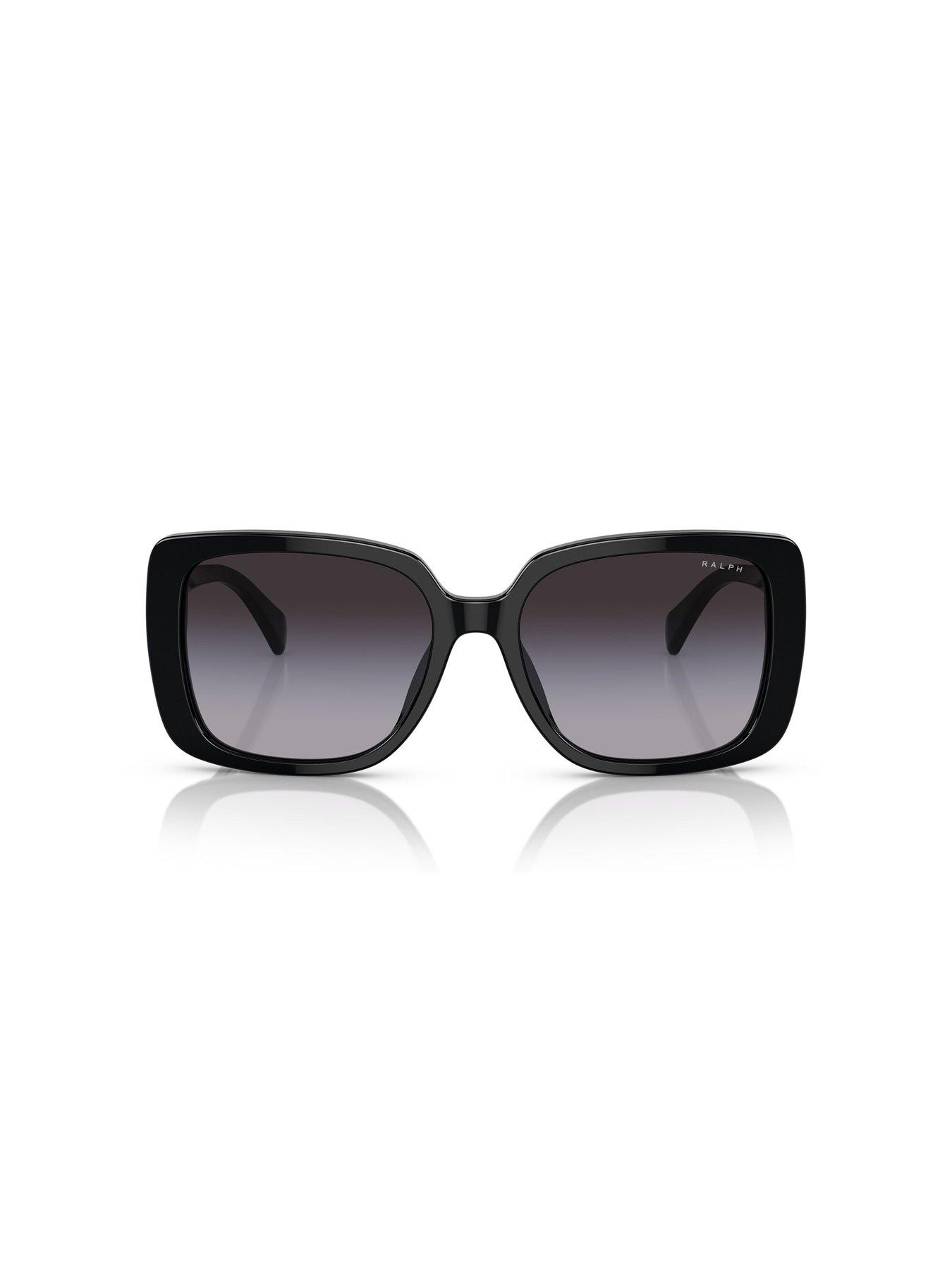  image of ralph-0ra5298u-rectangle-sunglasses-black