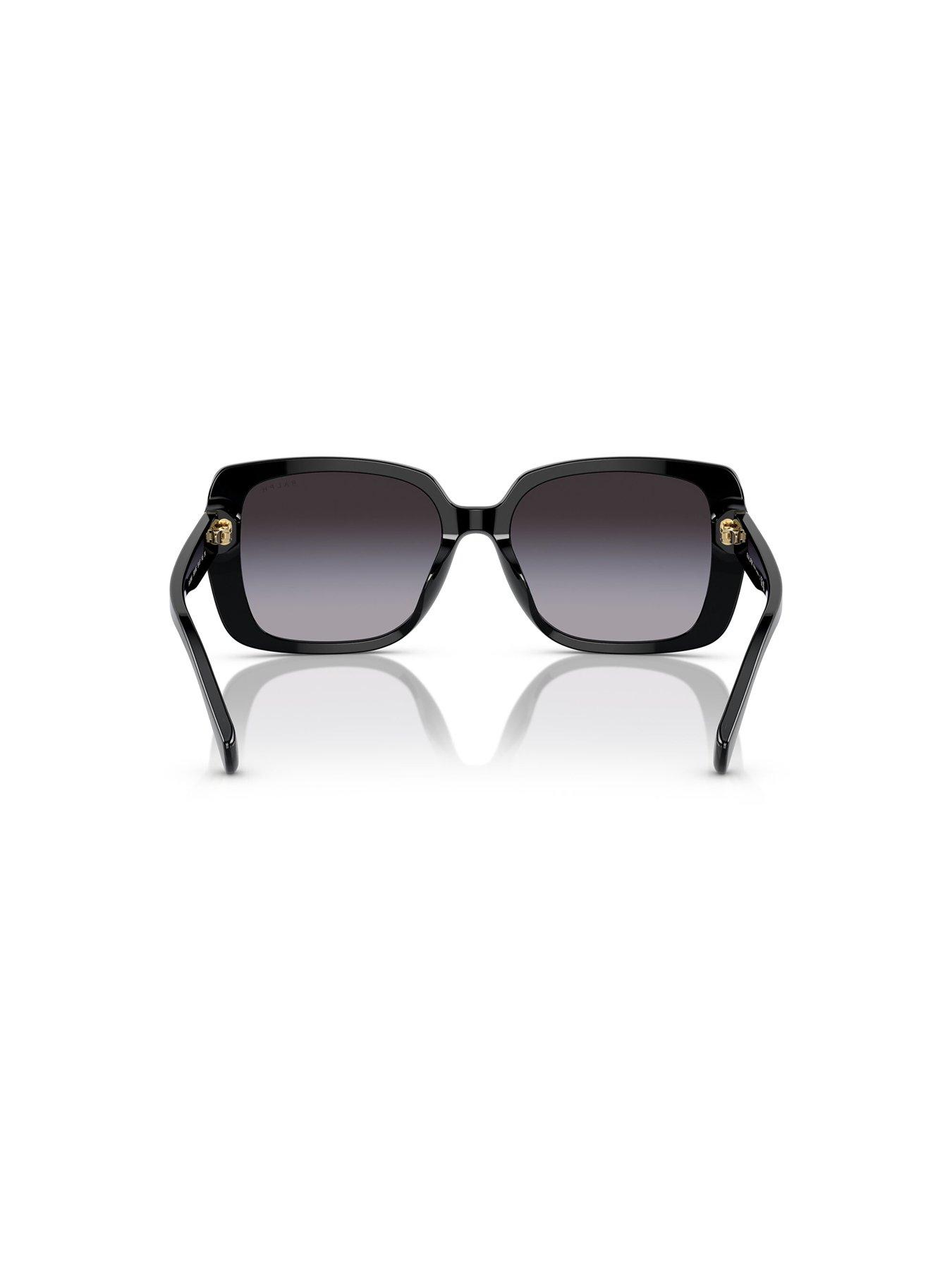  image of ralph-0ra5298u-rectangle-sunglasses-black