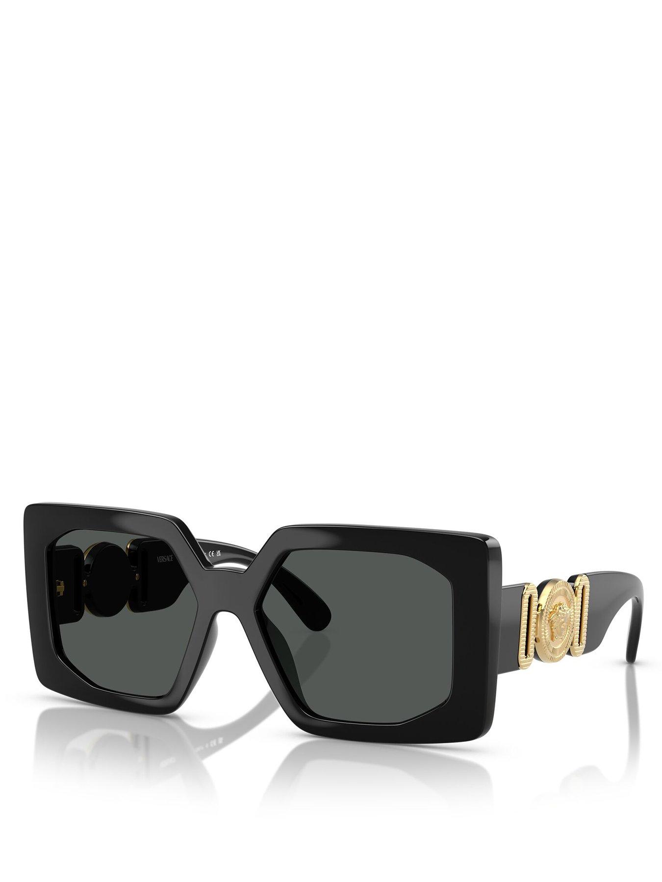 Image 1 of 4 of VERSACE 0Ve4478U Square Sunglasses - Black