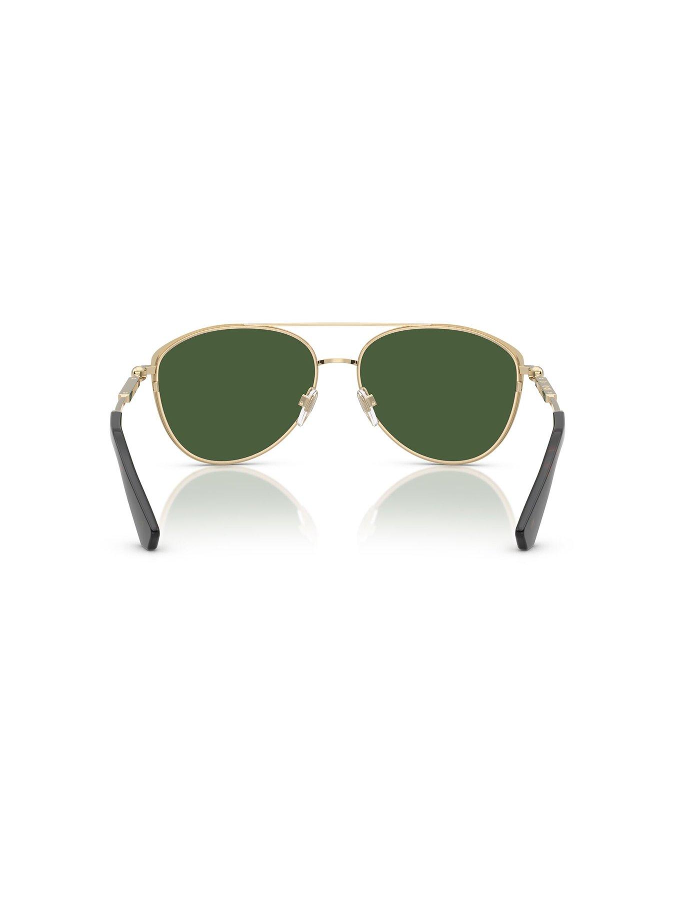  image of burberry-0be3157-pilot-sunglasses-gold