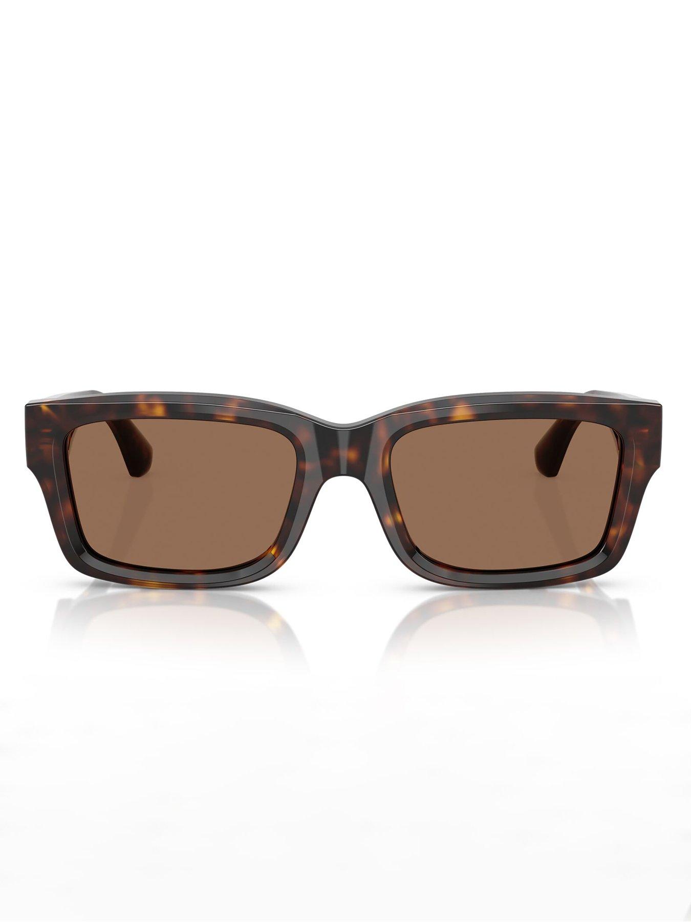 Image 3 of 4 of Burberry Rectangle Sunglasses - Brown