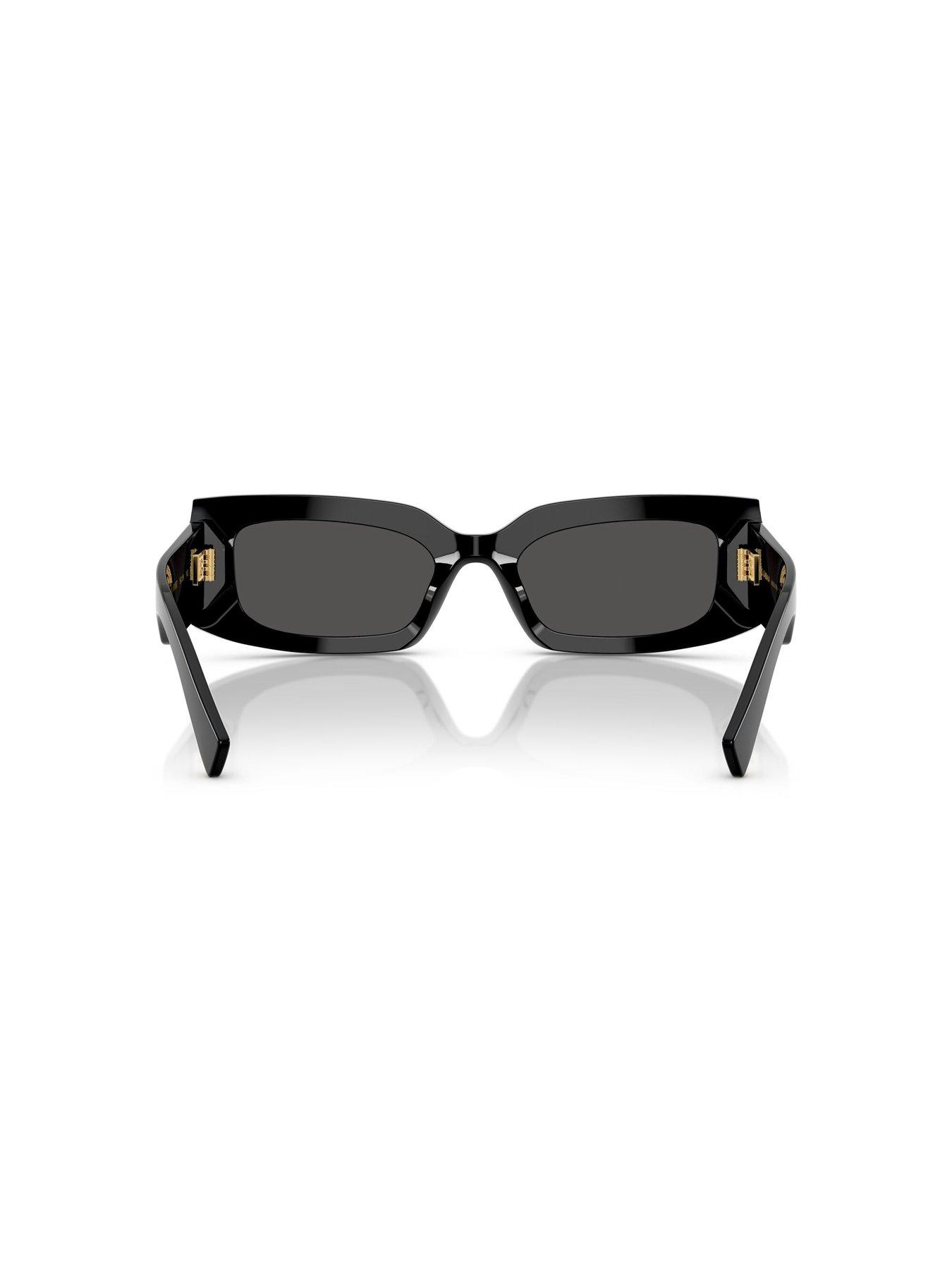  image of dolce-gabbana-rectangle-sunglasses-black