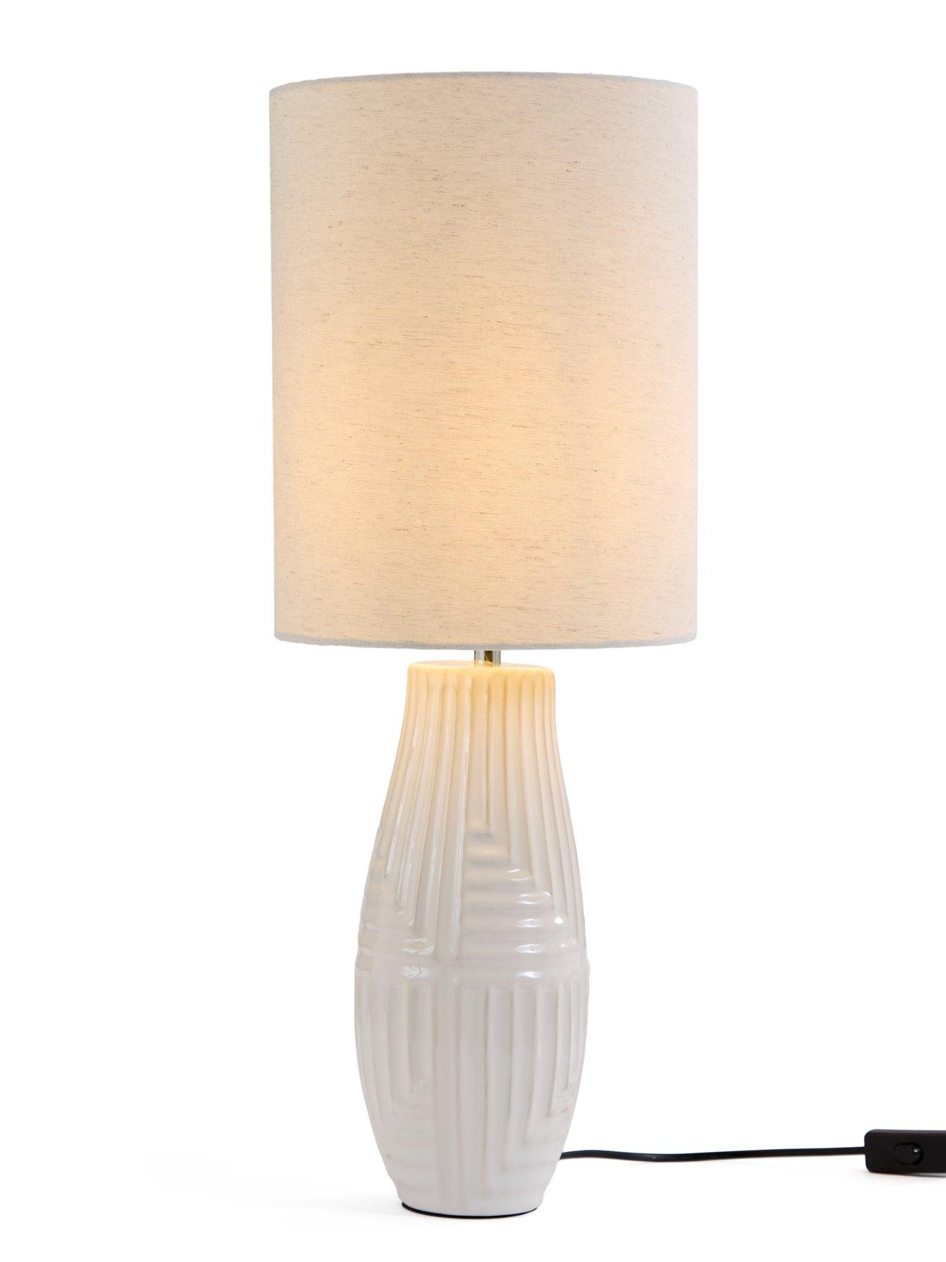  image of the-very-collection-abstract-stripe-ceramic-table-lamp