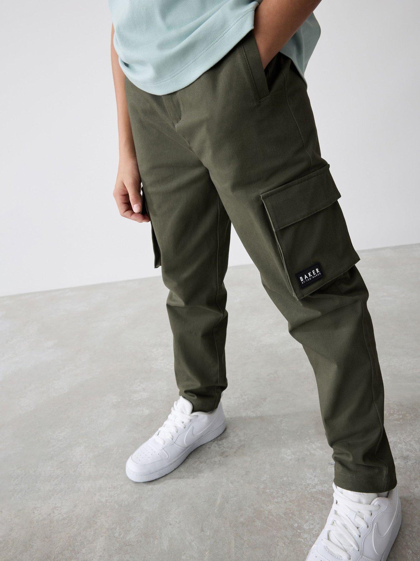 ted-baker-boys-cargo-trousers-green