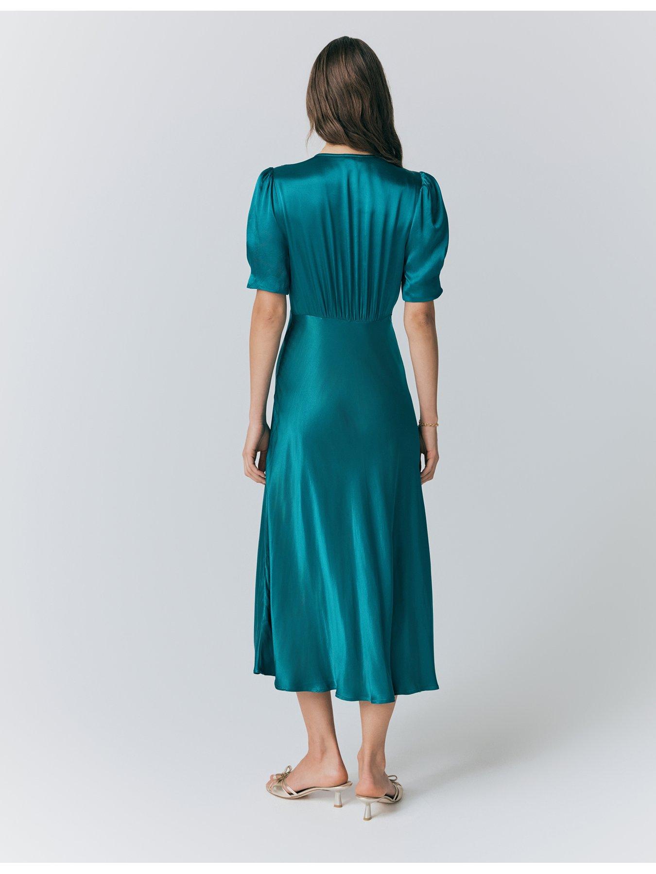 ghost dress green Ghost Green Stella Maxi Slip Dress main image 1