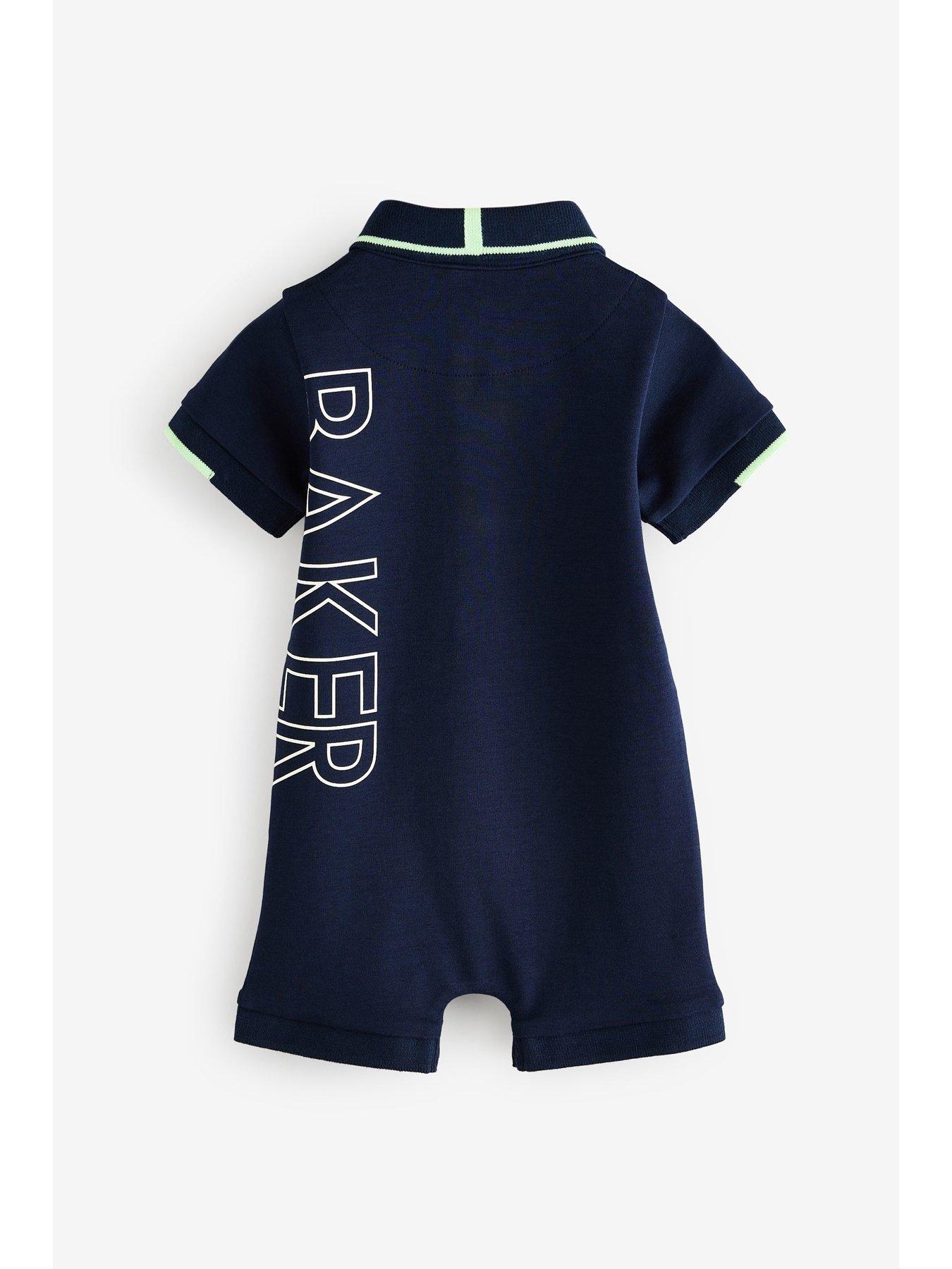  image of ted-baker-baby-graphic-romper-navy