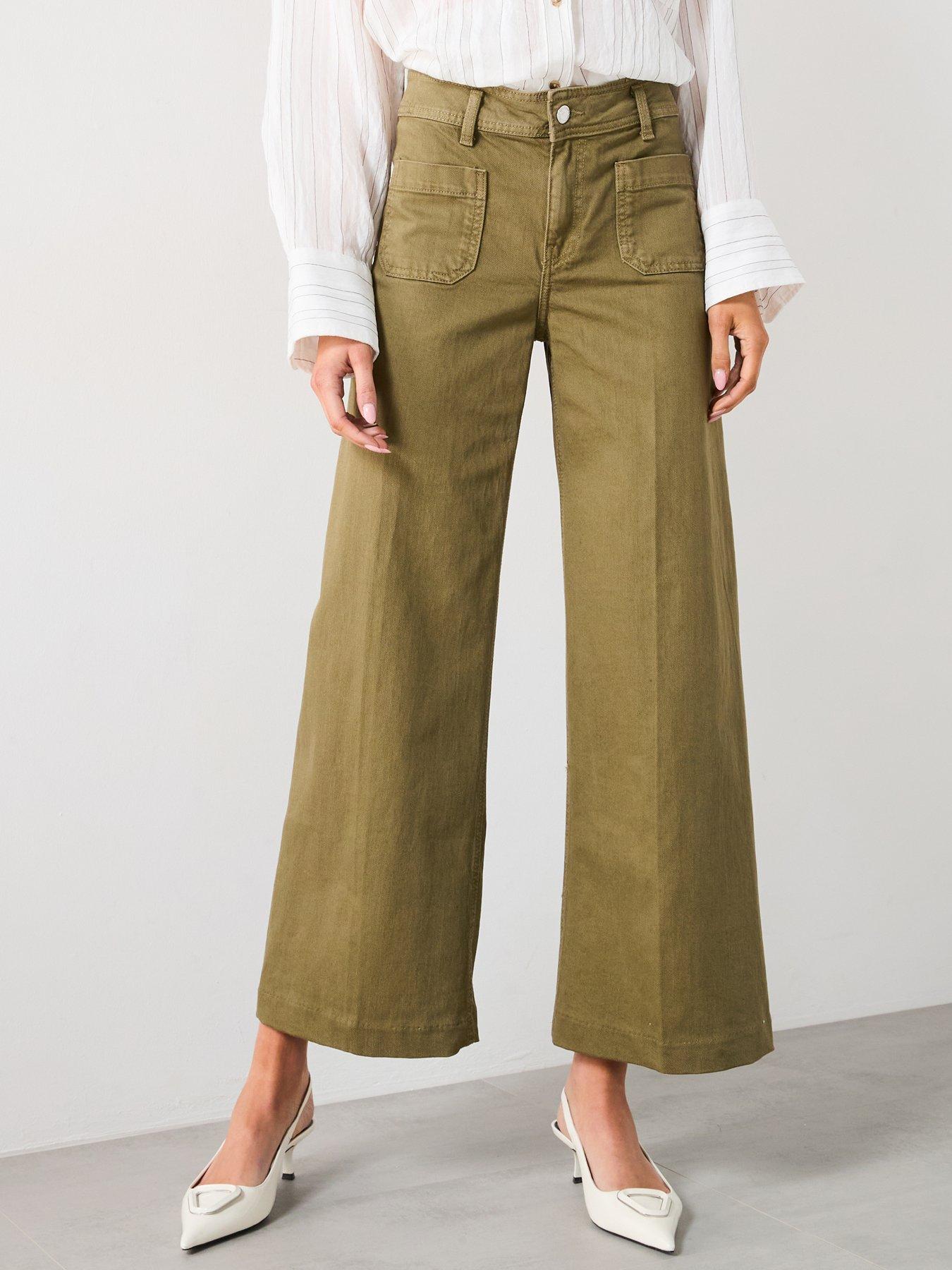  image of mango-wideleg-jeans-with-pockets