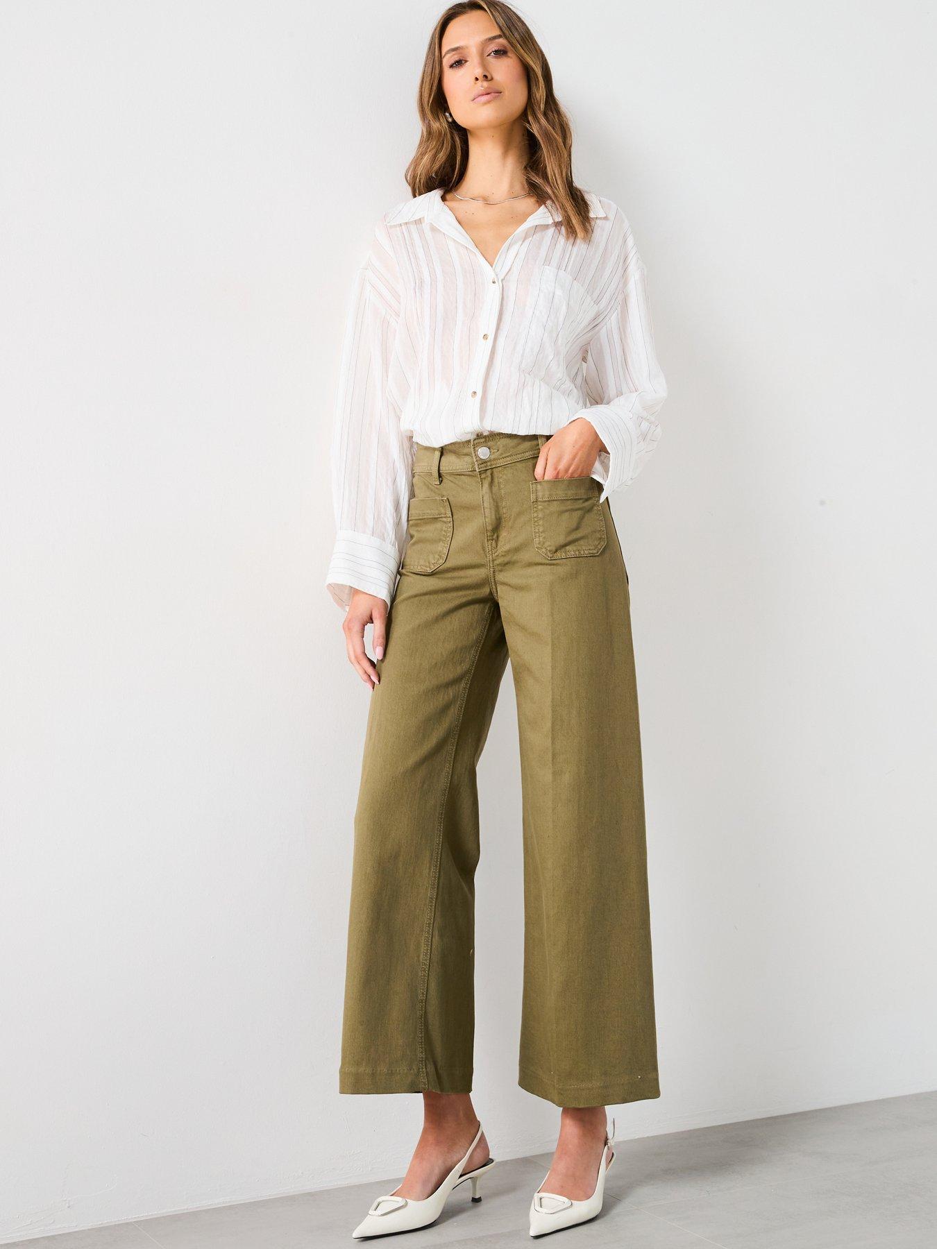  image of mango-wideleg-jeans-with-pockets