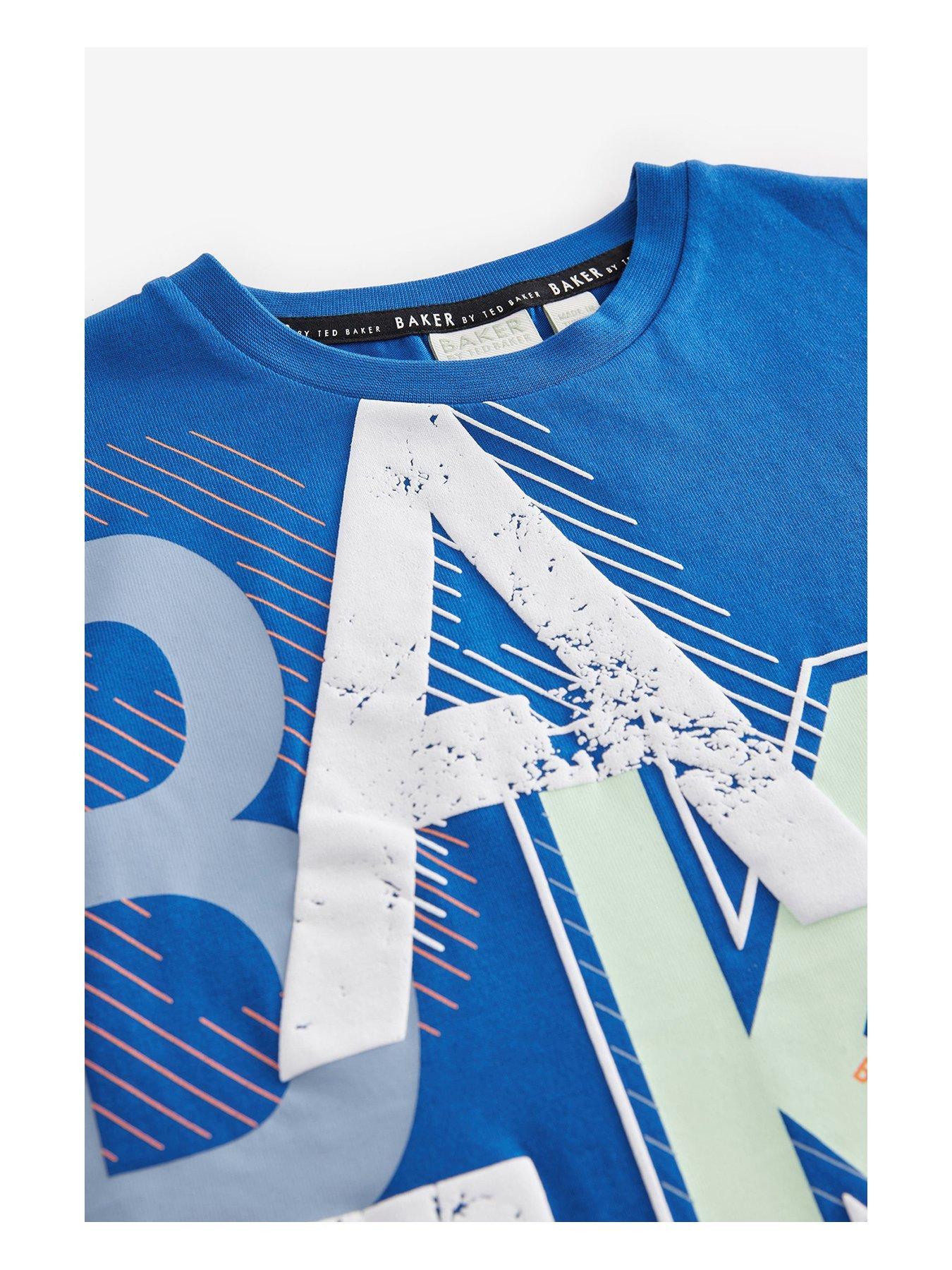  image of ted-baker-logo-t-shirt-blue