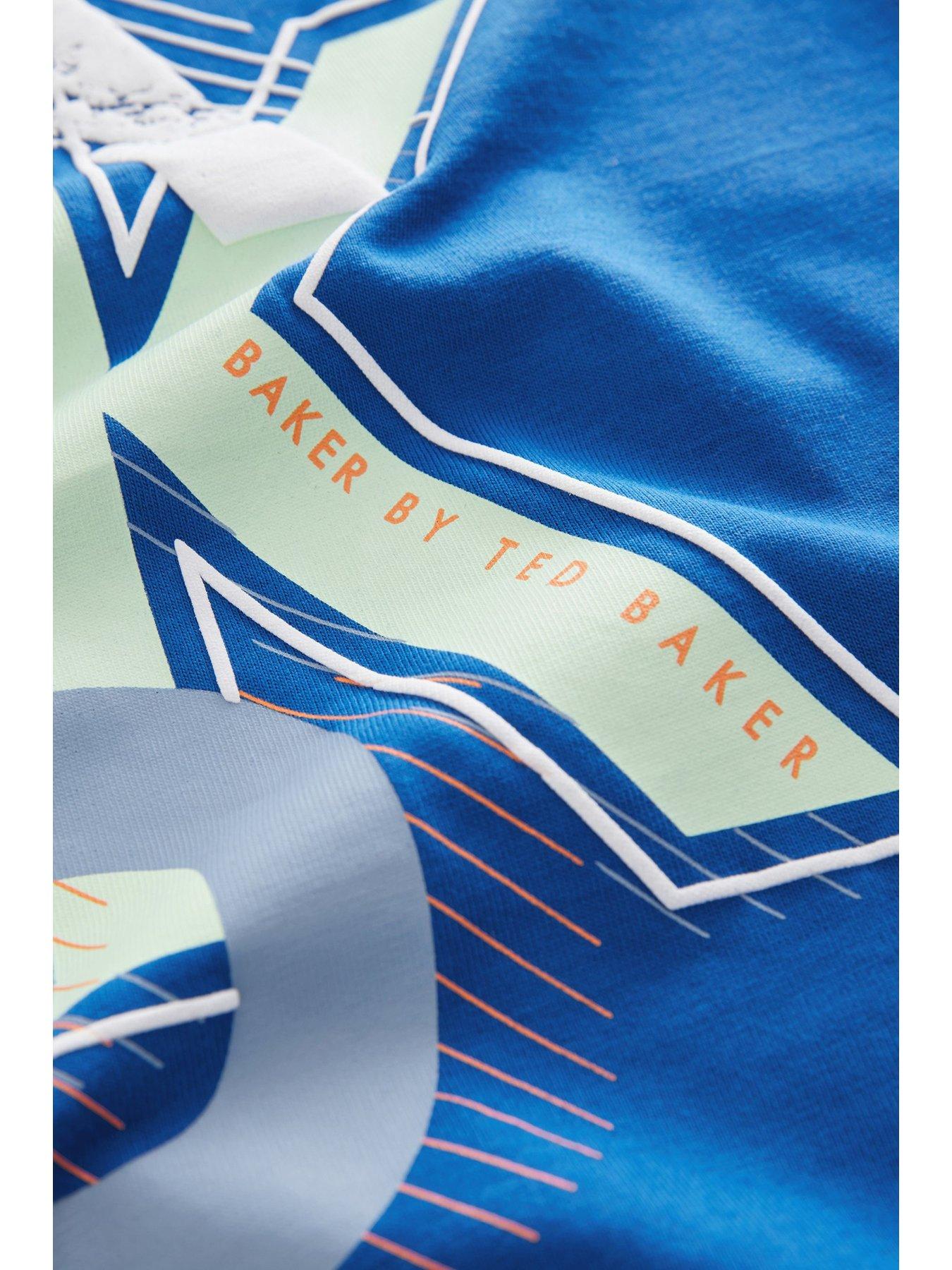  image of ted-baker-logo-t-shirt-blue