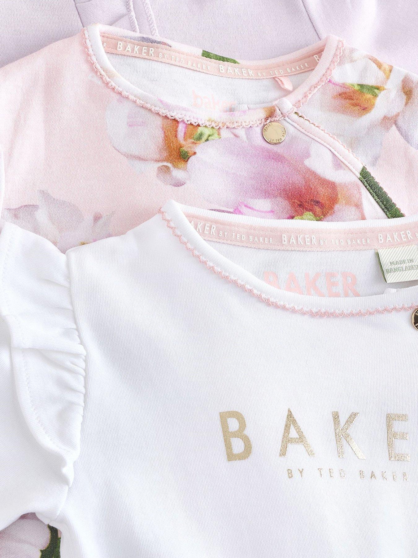  image of ted-baker-baby-girls-sleepsuits-multi