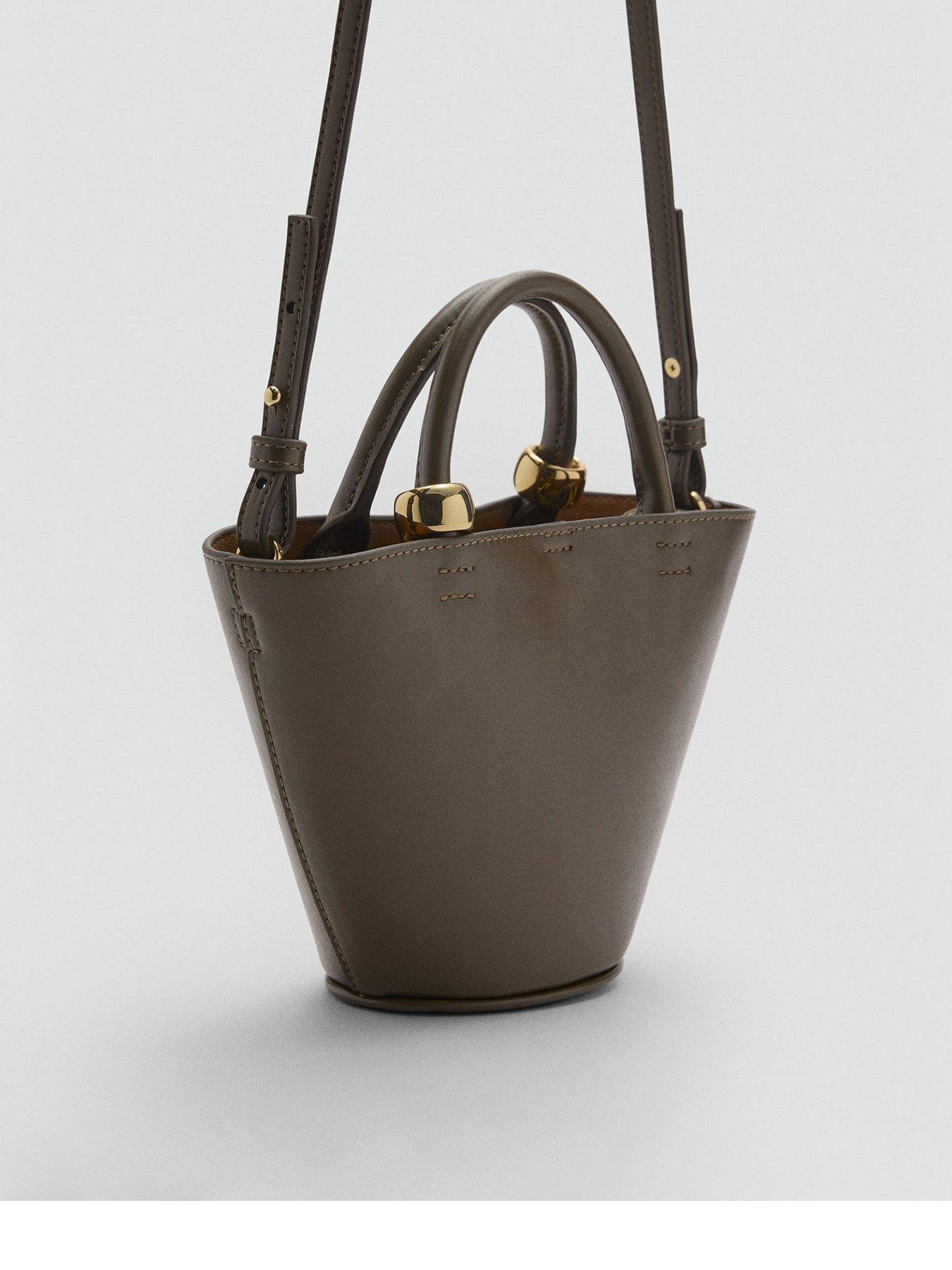  image of mango-mini-shopper-bag-with-metallic-detail