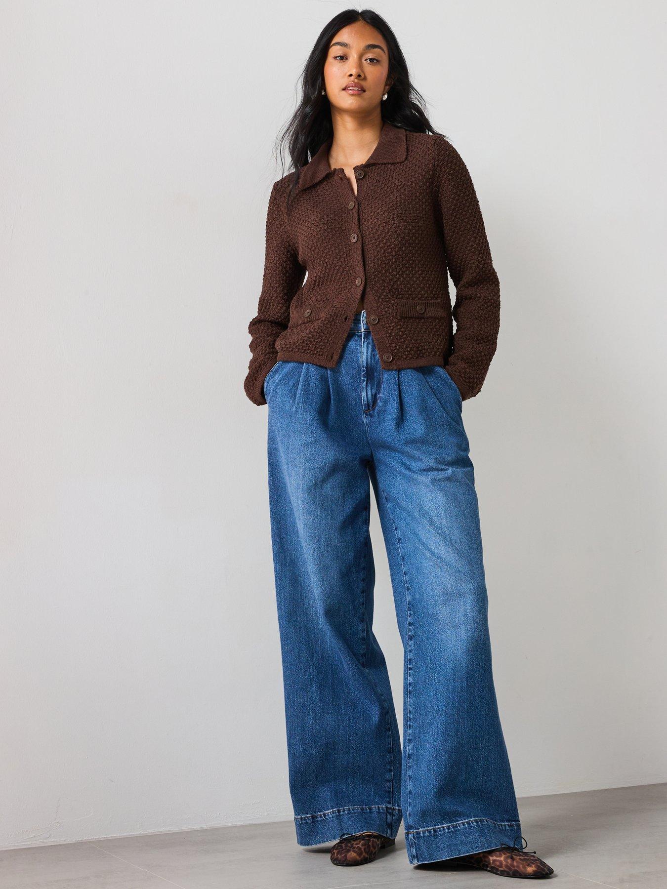  image of mango-polo-neck-knitted-jacket