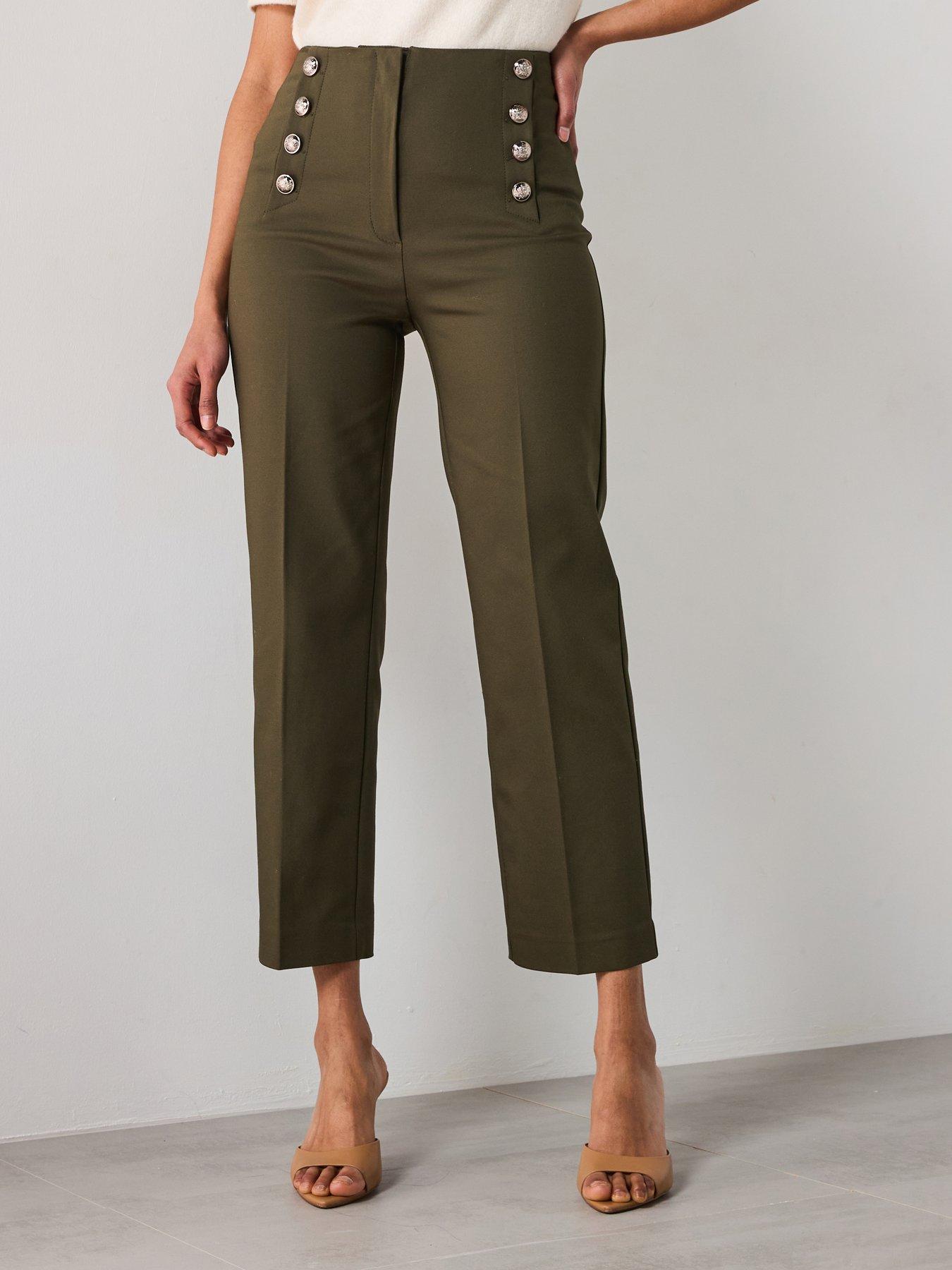  image of mango-straight-trousers-with-jewel-buttons