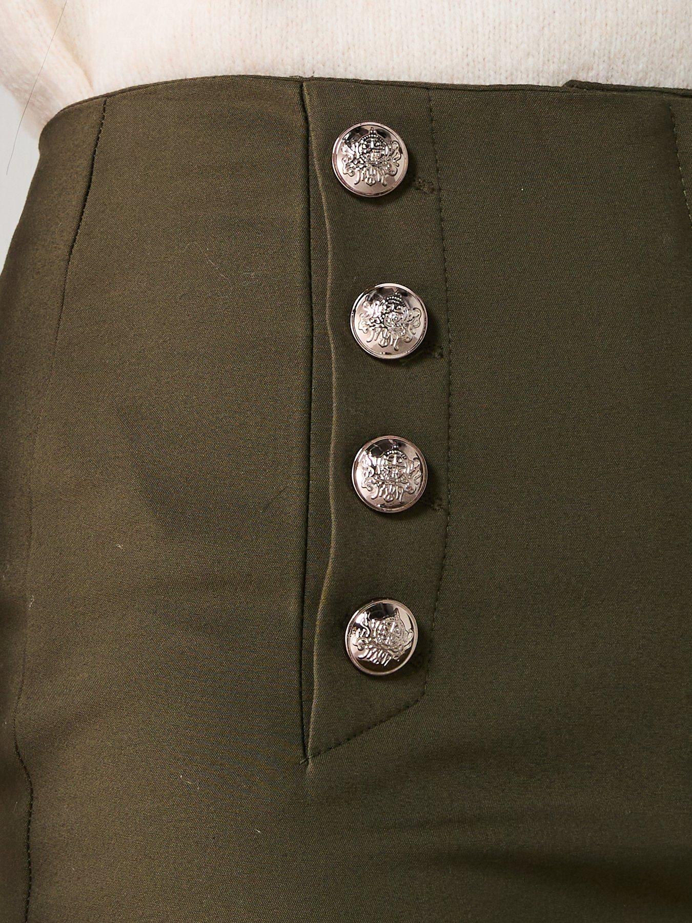 image of mango-straight-trousers-with-jewel-buttons