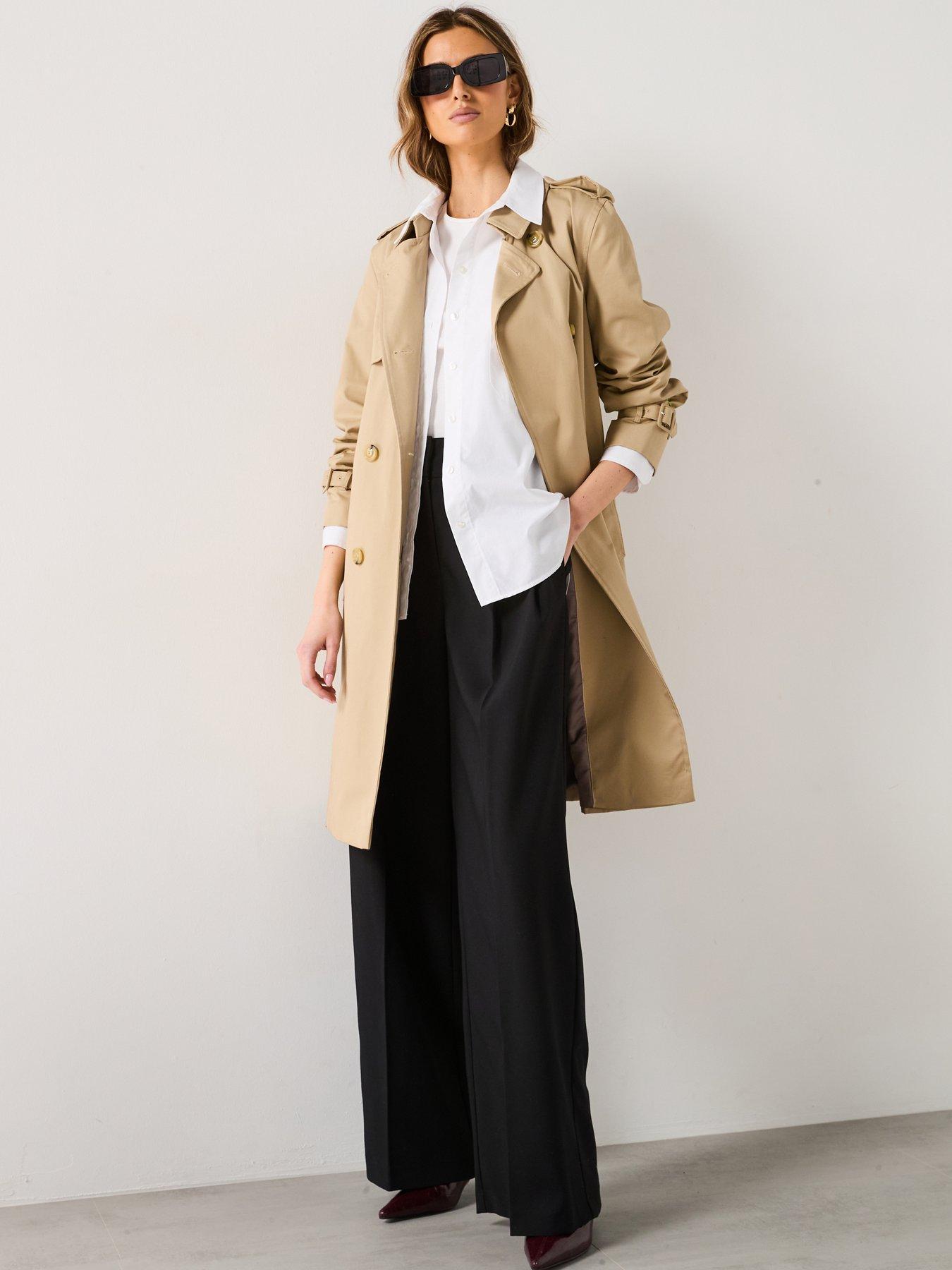  image of mango-classic-trench-coat-with-belt