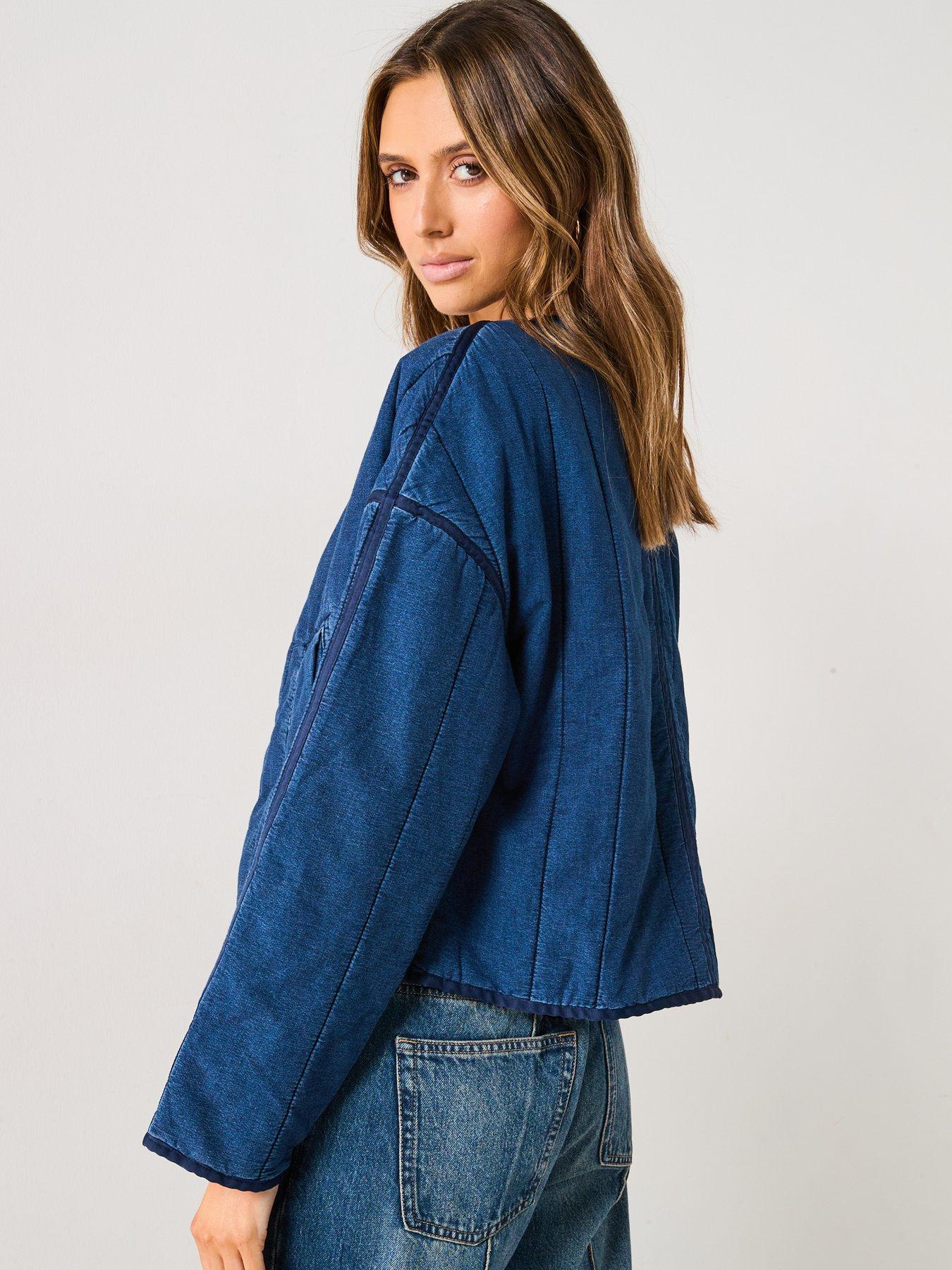  image of mango-zipper-cotton-jacket