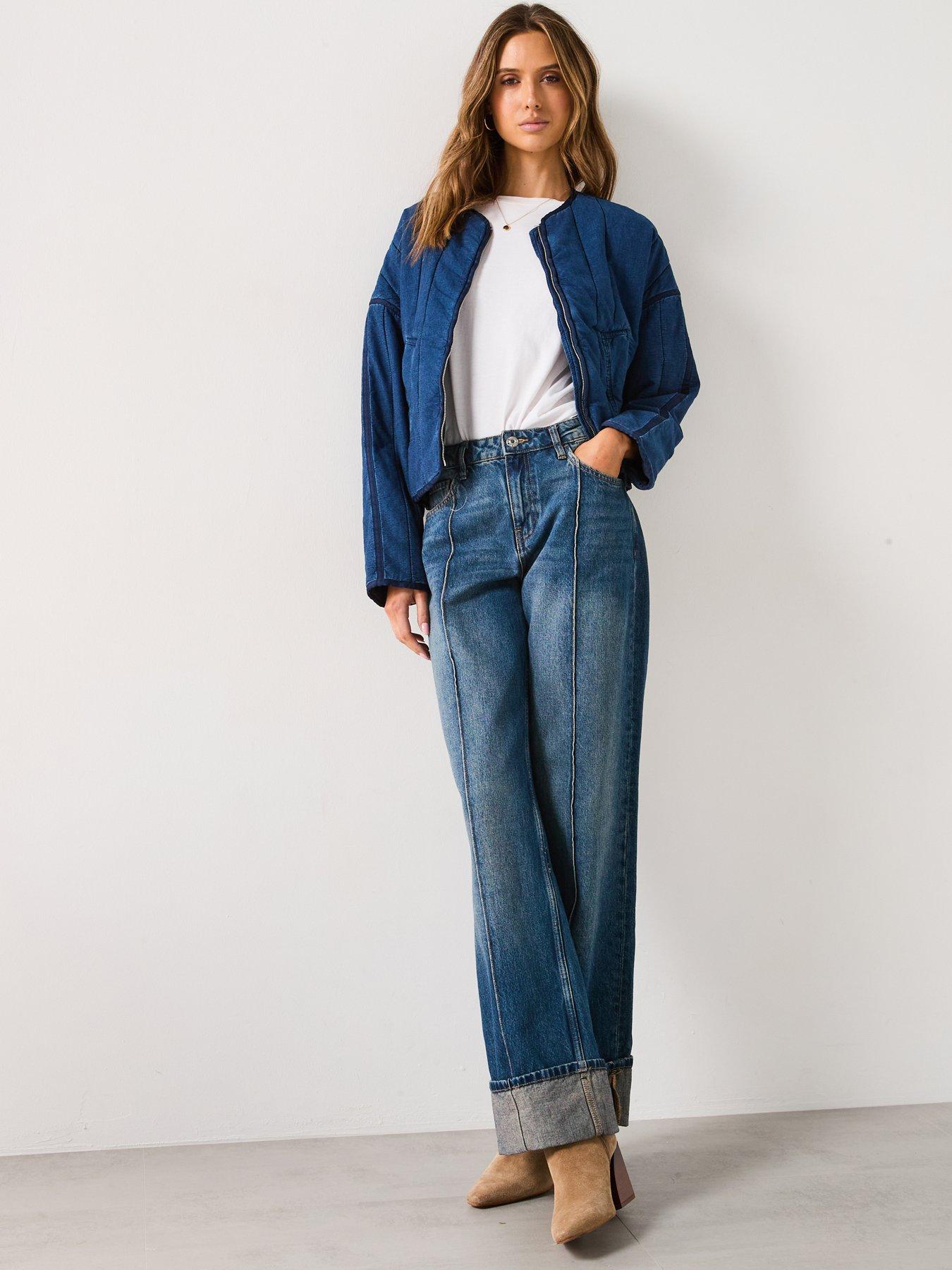 image of mango-zipper-cotton-jacket