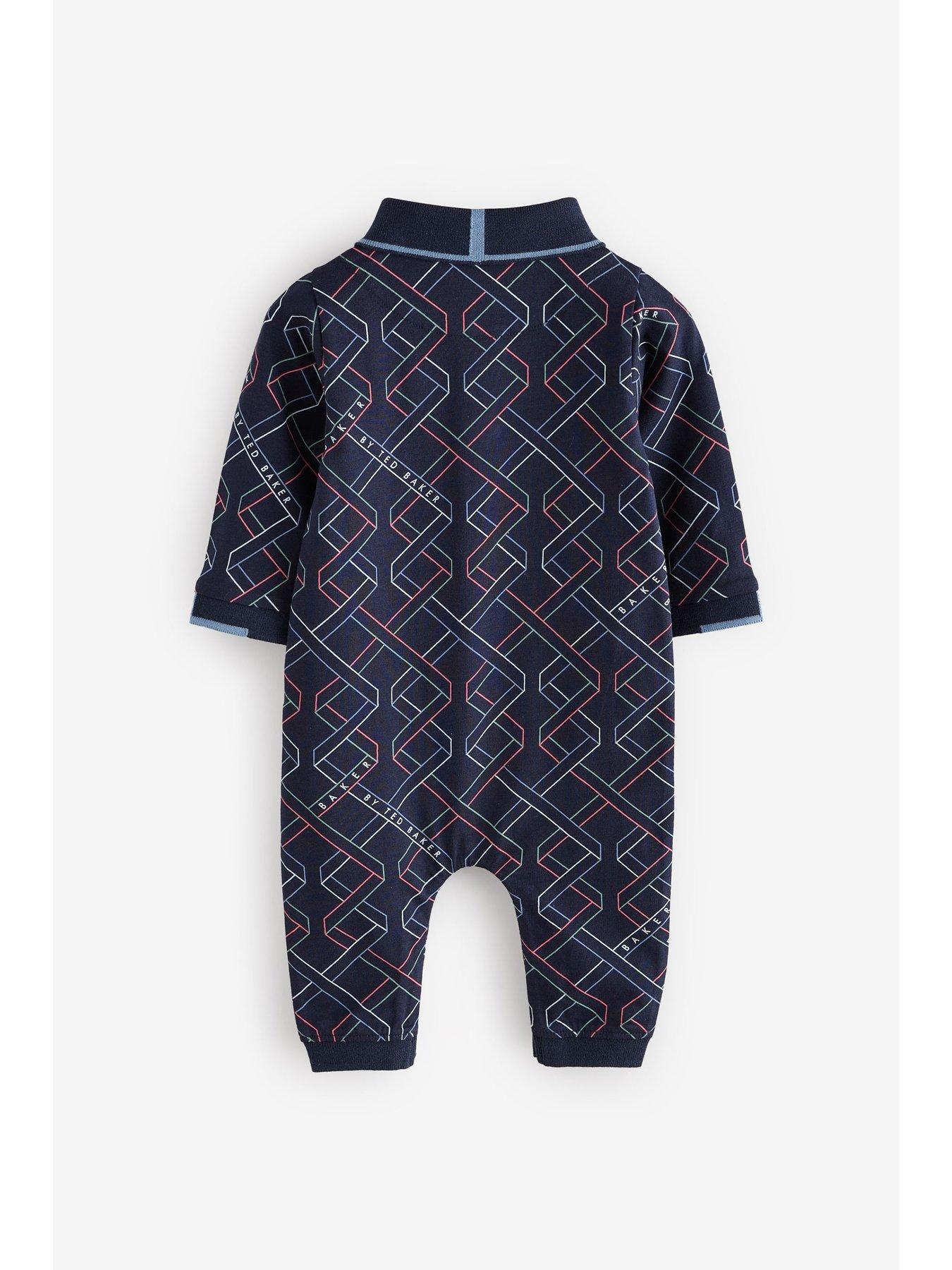  image of ted-baker-baby-romper-navy