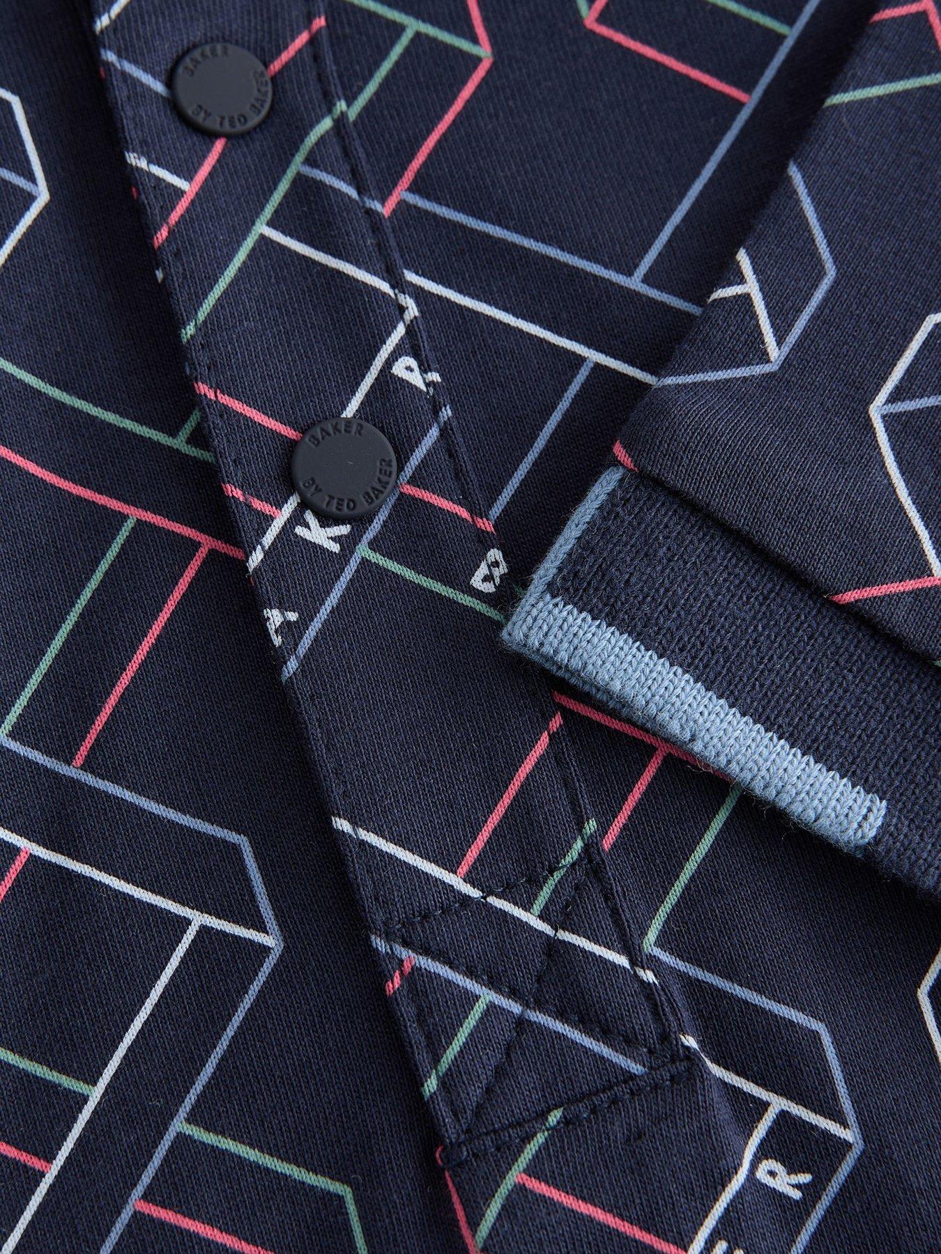  image of ted-baker-baby-romper-navy