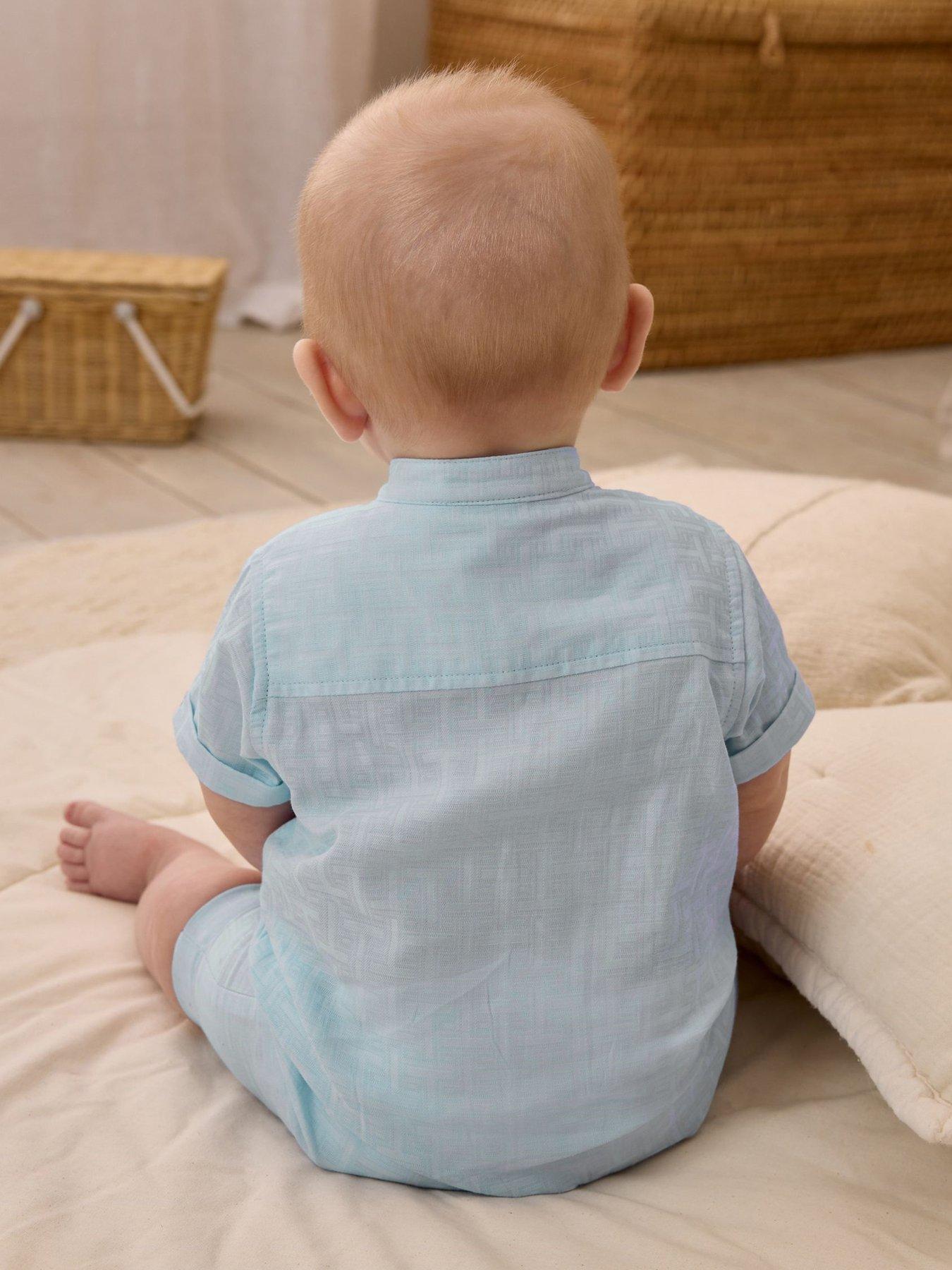  image of ted-baker-baby-romper-blue