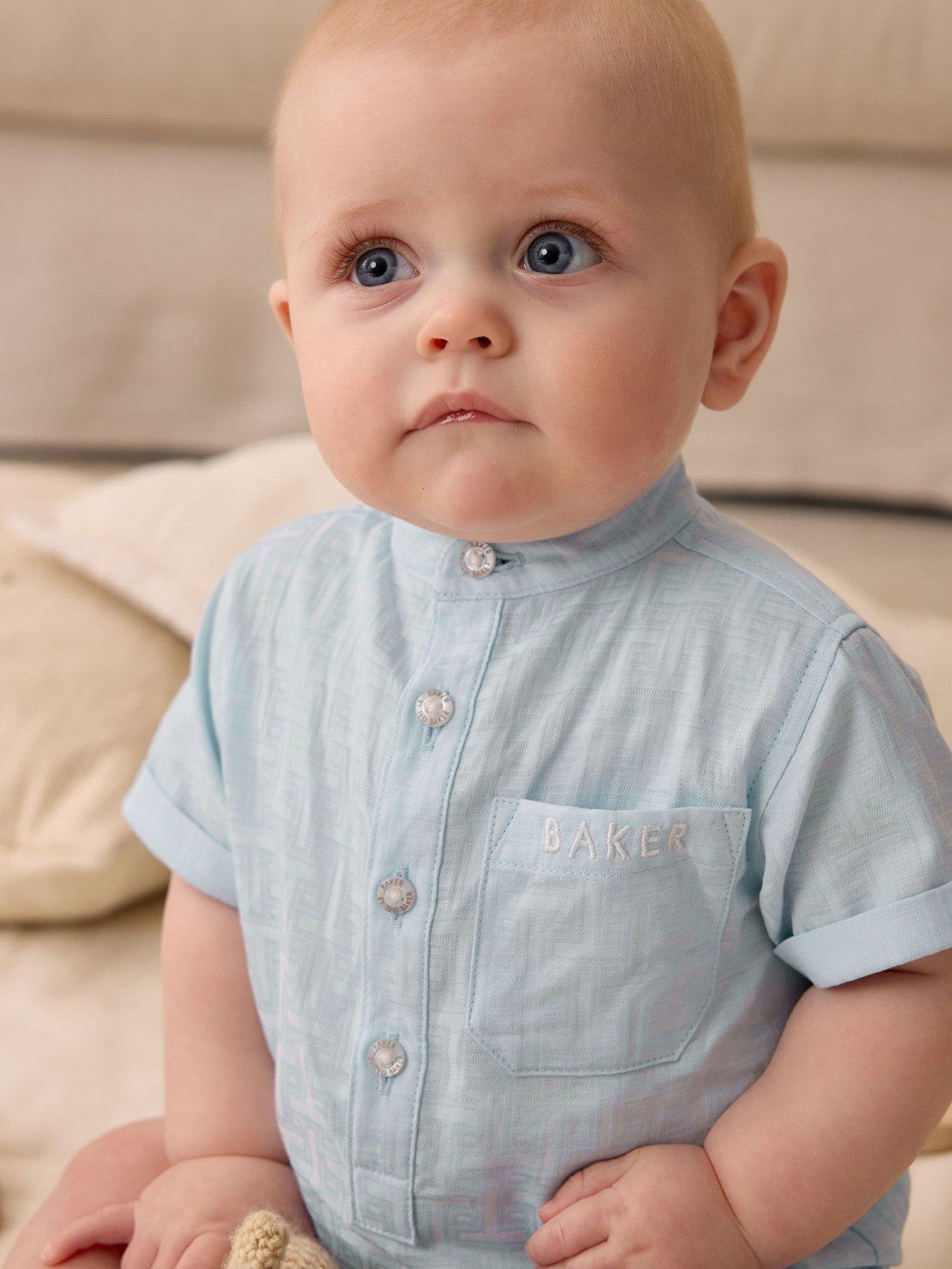  image of ted-baker-baby-romper-blue