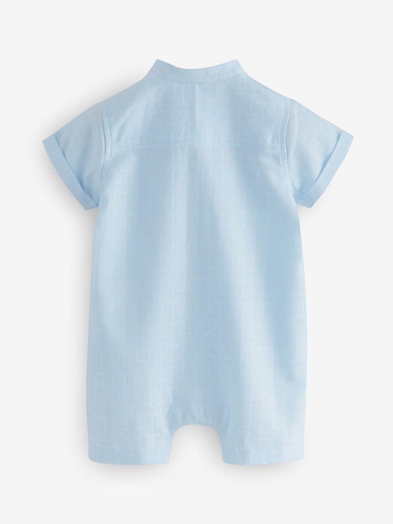  image of ted-baker-baby-romper-blue