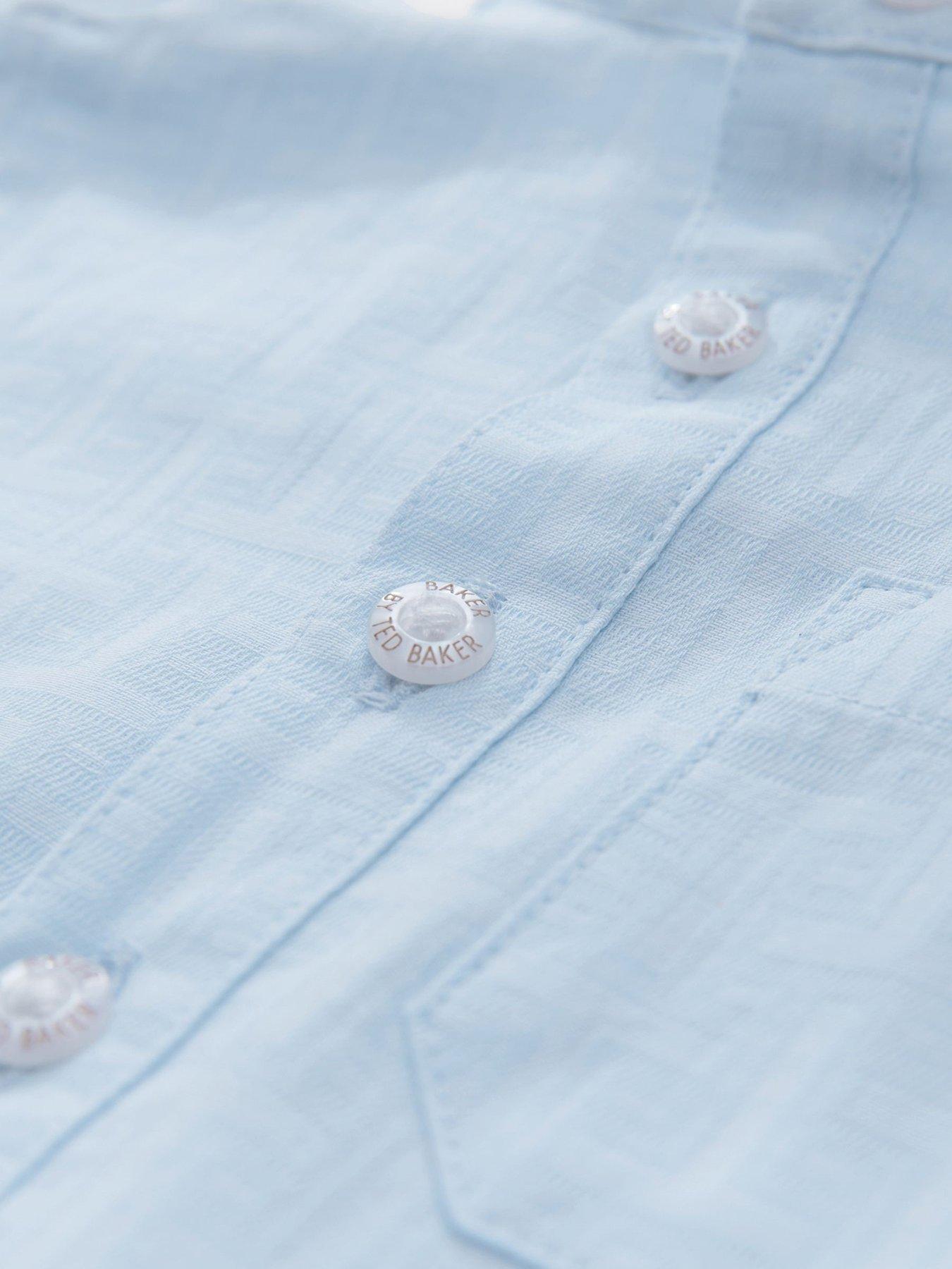  image of ted-baker-baby-romper-blue
