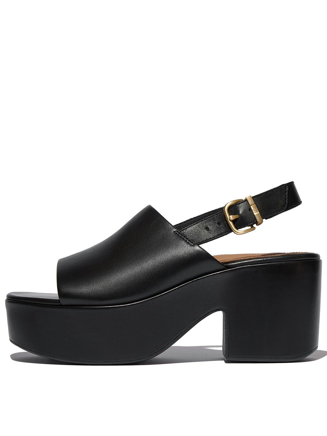 undefined Platfforms Heel Sandal - Black