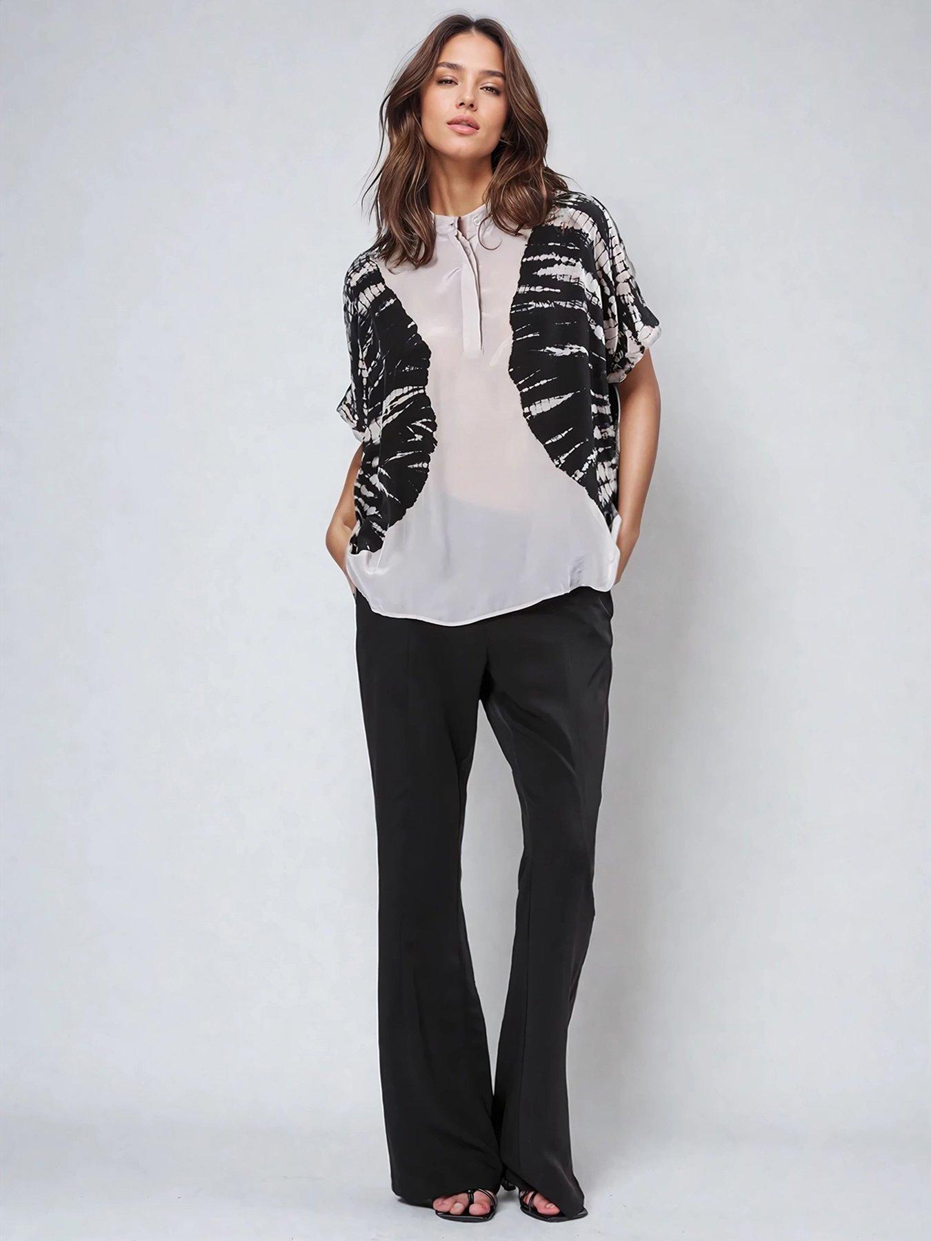 Religion Jade Top With Tie Dye Design - Beige