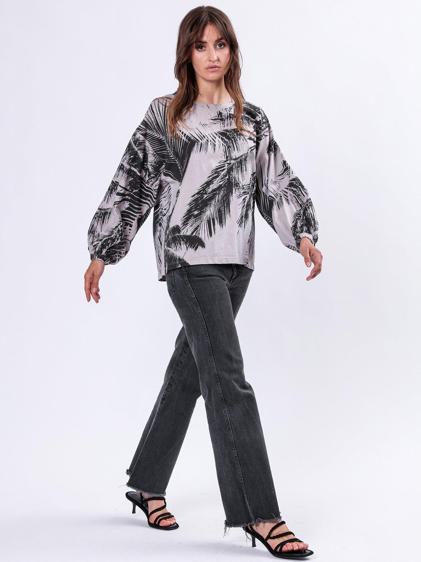  image of religion-epidote-oversized-embellished-batwing-top-beige