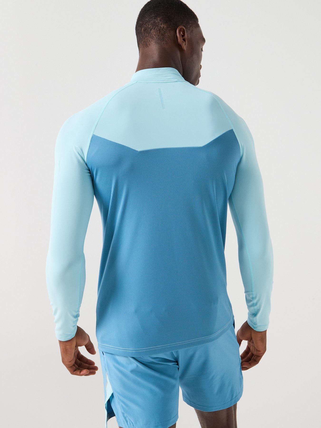  image of gym-king-mens-flex-20-14-zip-funnel-blue
