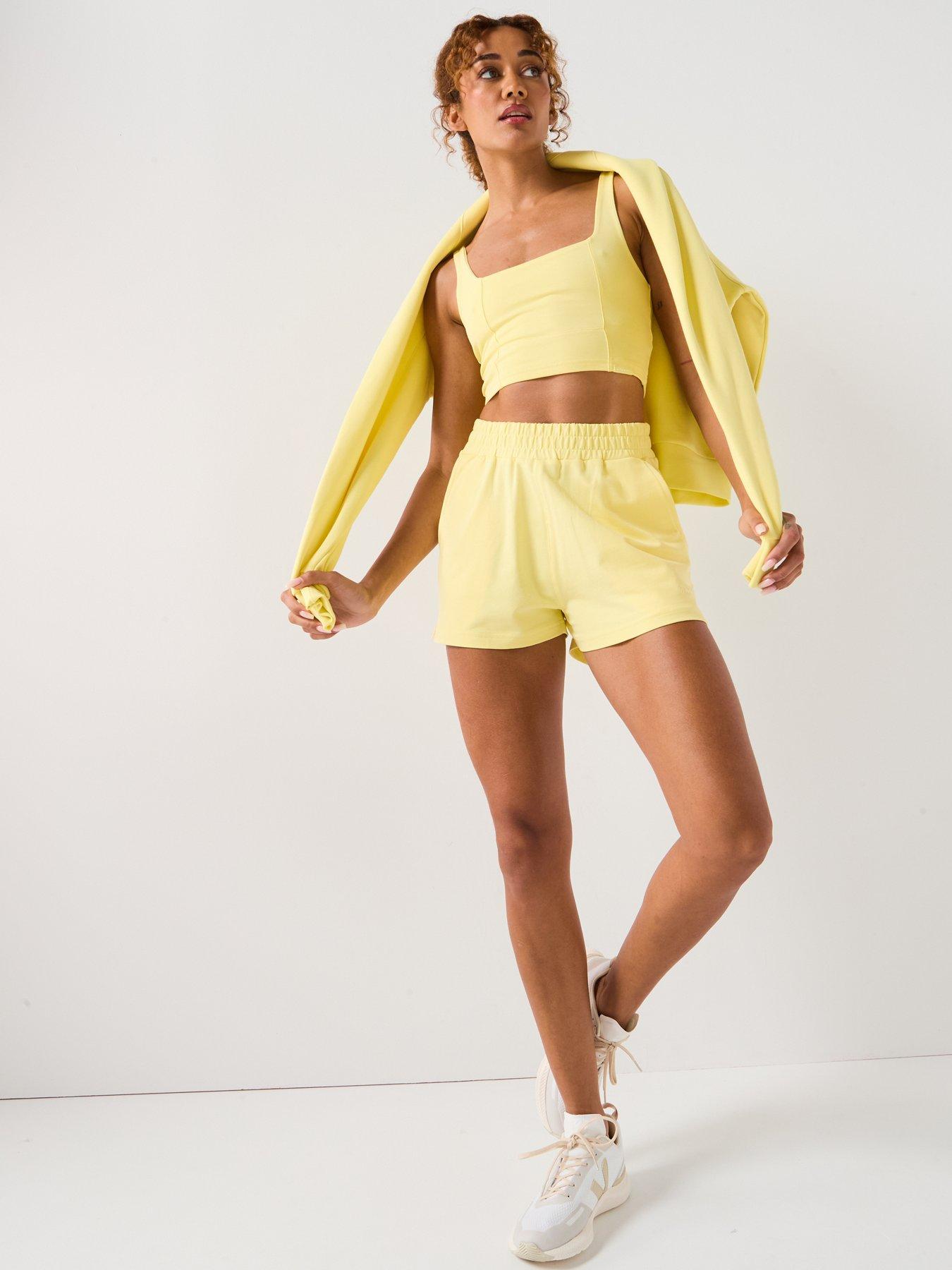 Image 3 of 6 of Gym King Womens 365 Jersey Short - Lemon Yellow