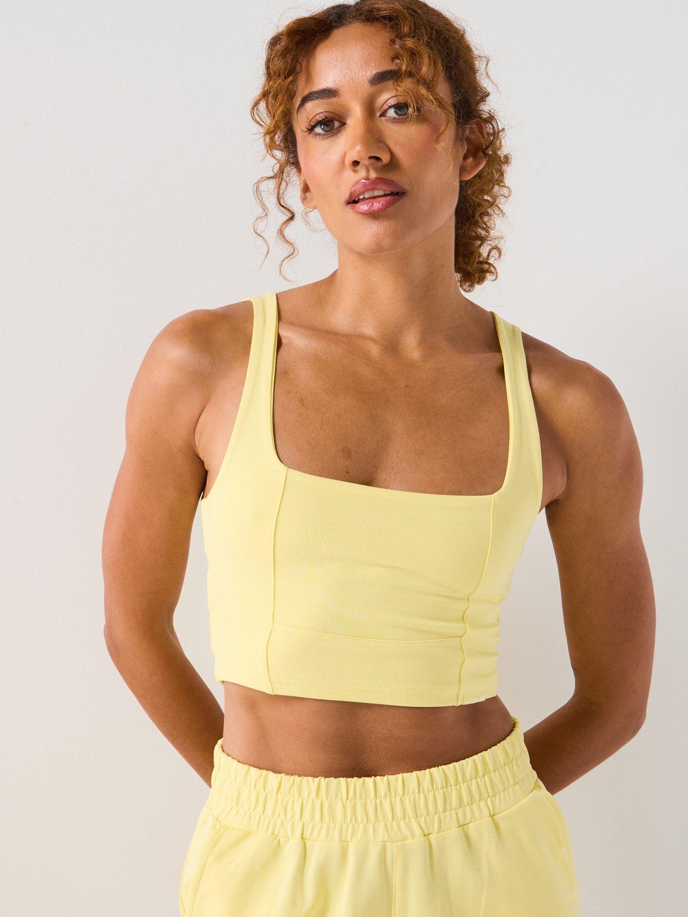 undefined Women's 365 Jersey Square Neck Tank - Yellow