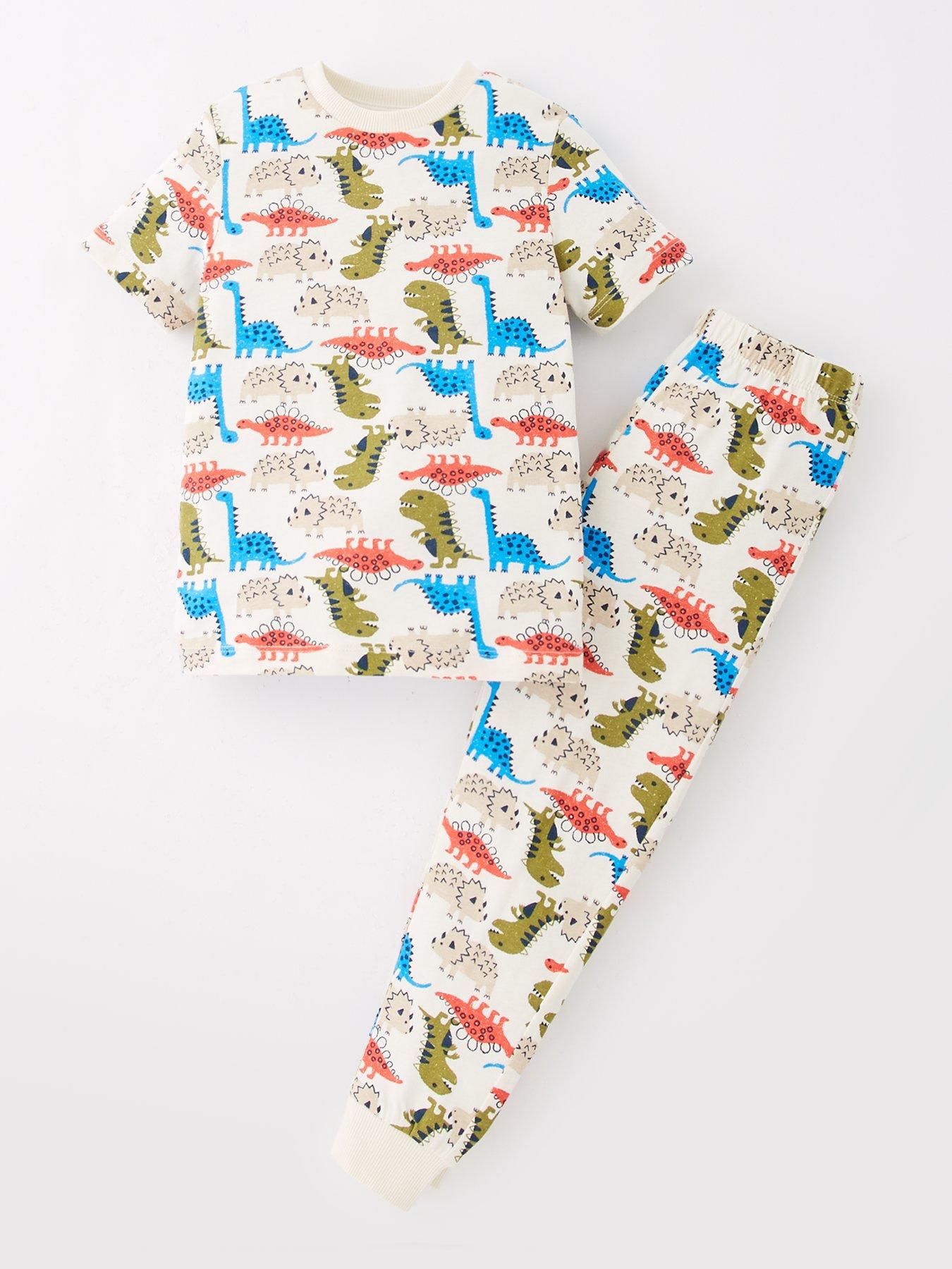 Mini V by Very Boys Dinosaur Print Pyjama Set 