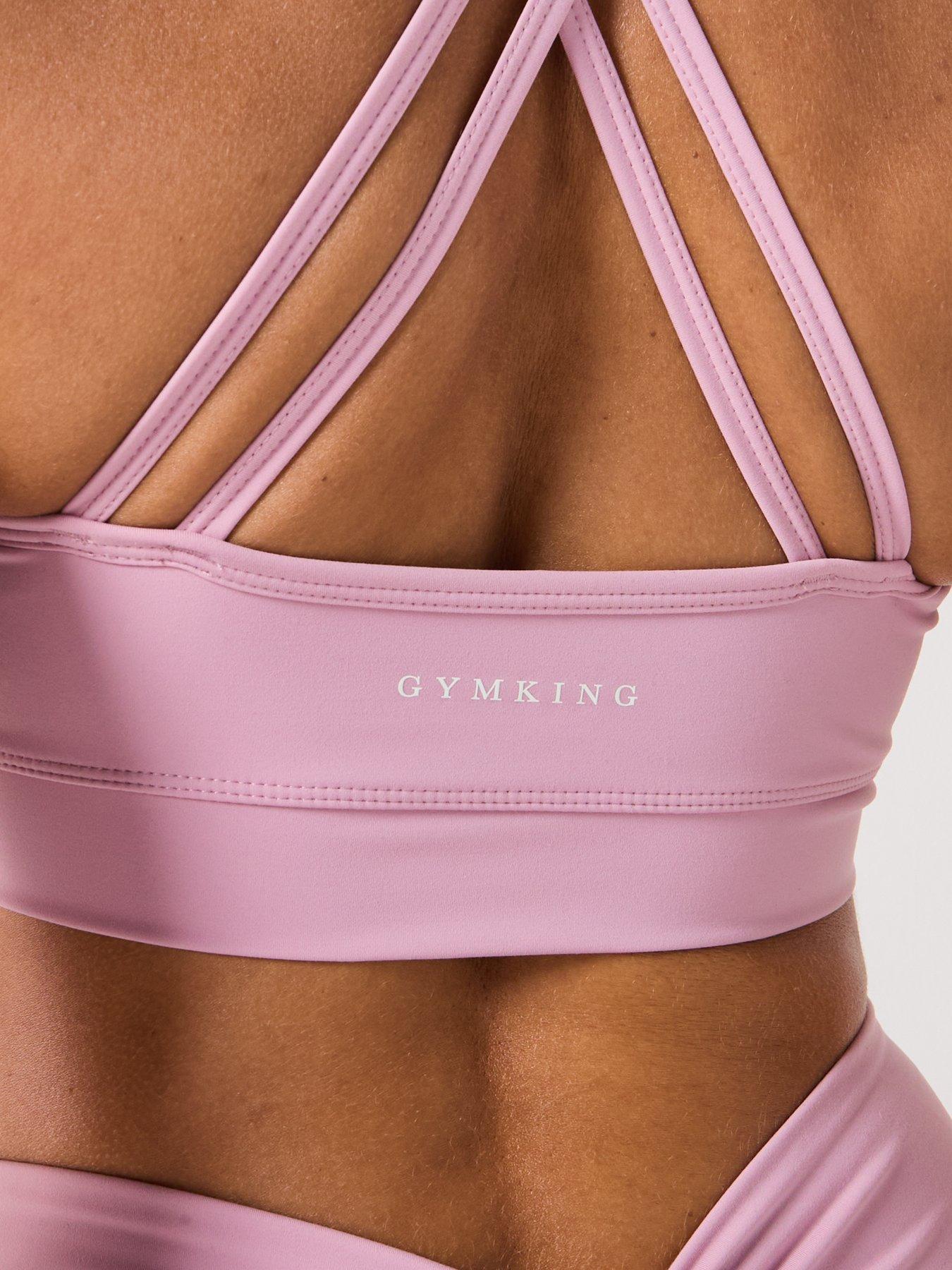 Image 4 of 6 of Gym King Women's 365 Scrunch Bra - Dusky Mauve