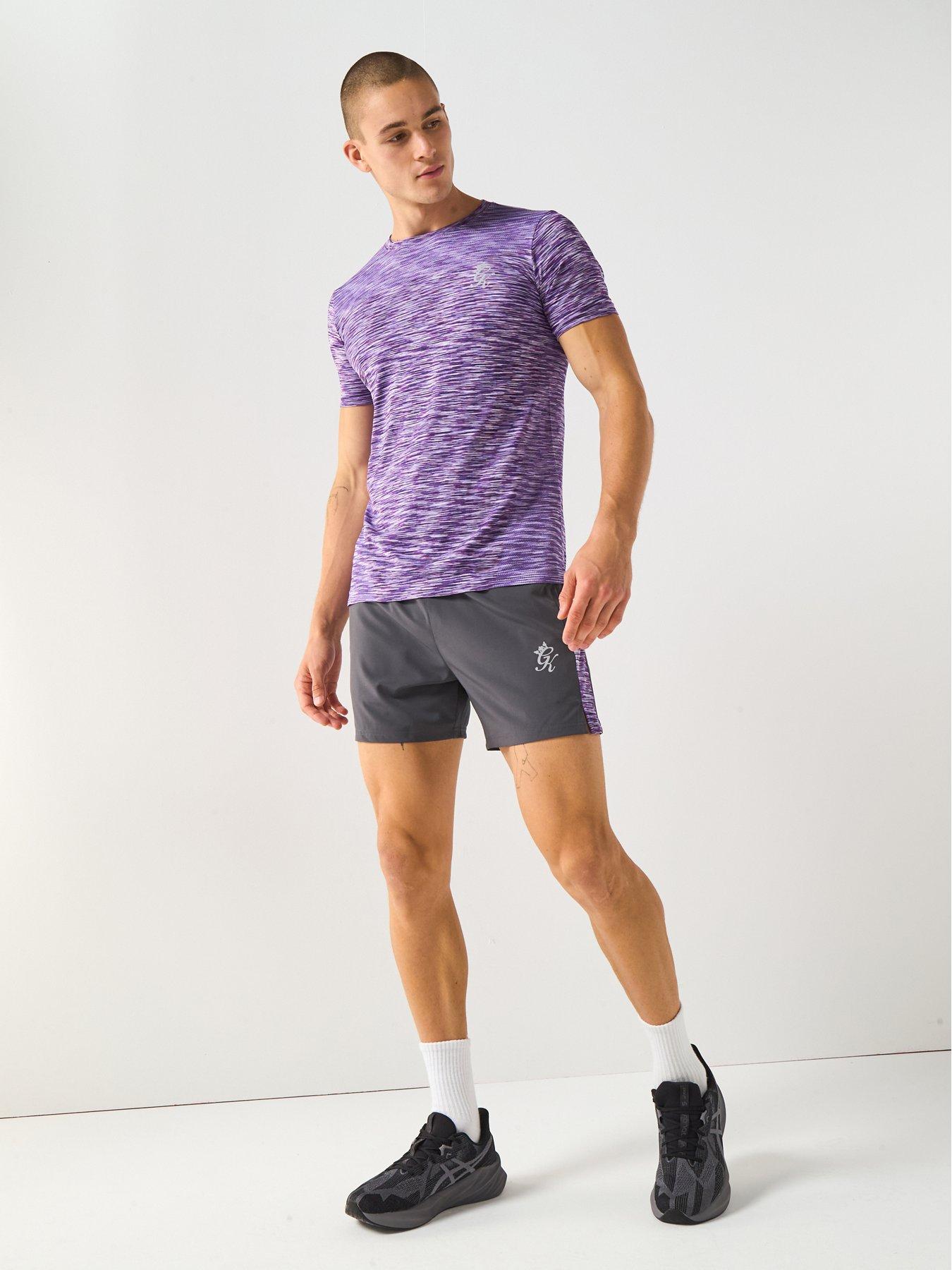 Image 3 of 4 of Gym King Men's Energy Space Dye Shorts - Grey