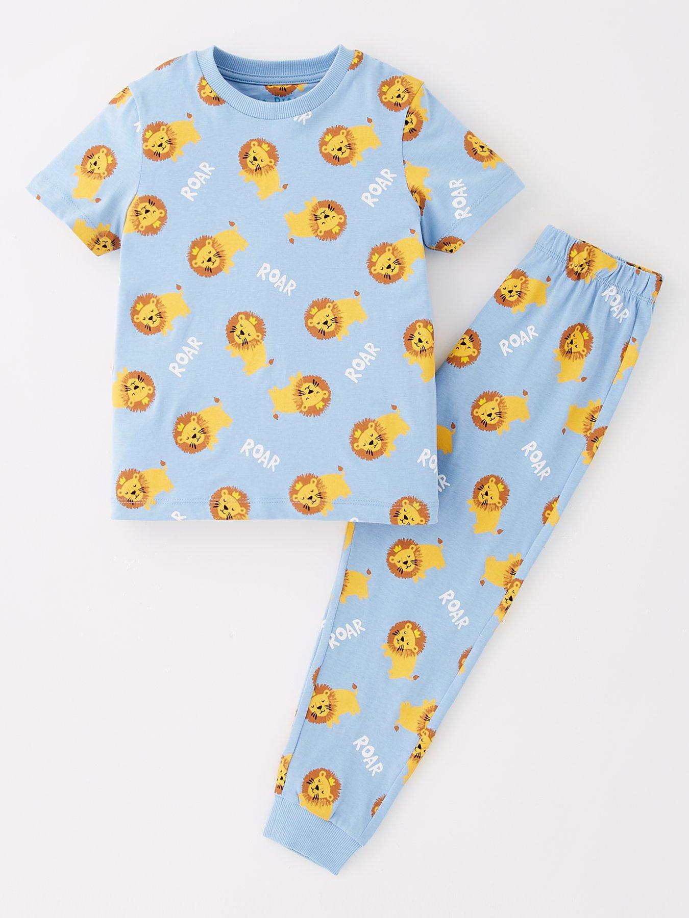 the-very-collection-boys-safari-print-pyjama-set-blue