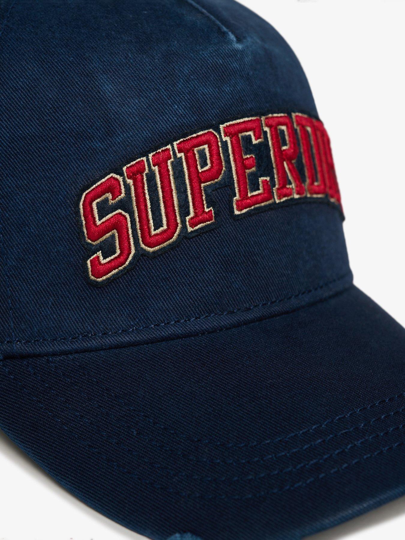 Image 3 of 4 of Superdry Varsity Logo Trucker Cap -Dark Blue